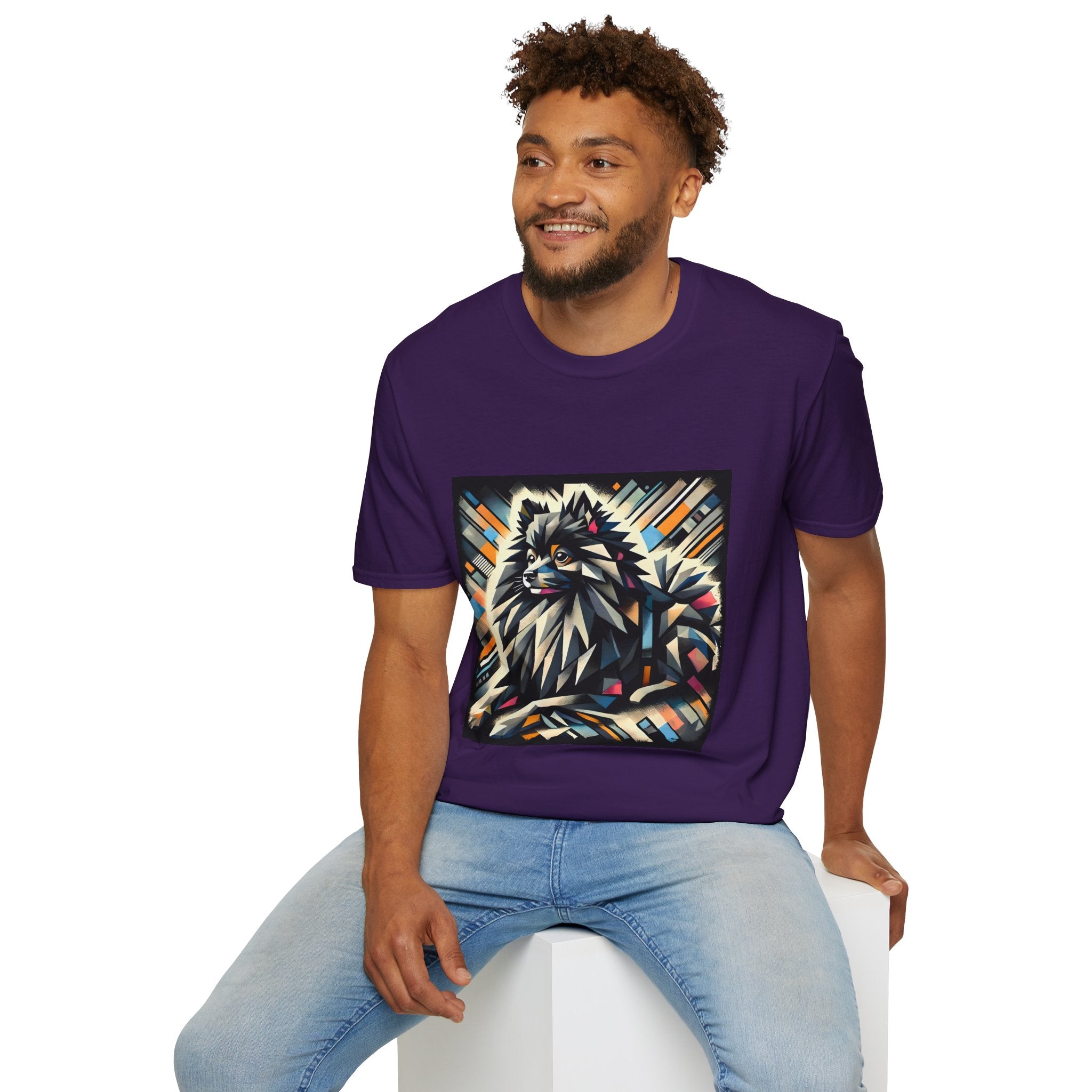 Pomeranian Bold Geometric | Unisex Dog T-Shirt