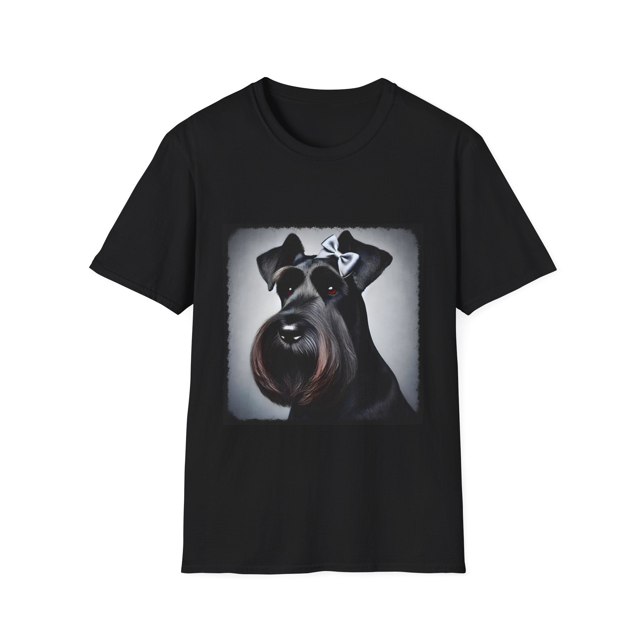 Schnauzer Bow Baddie | Unisex Dog T-Shirt