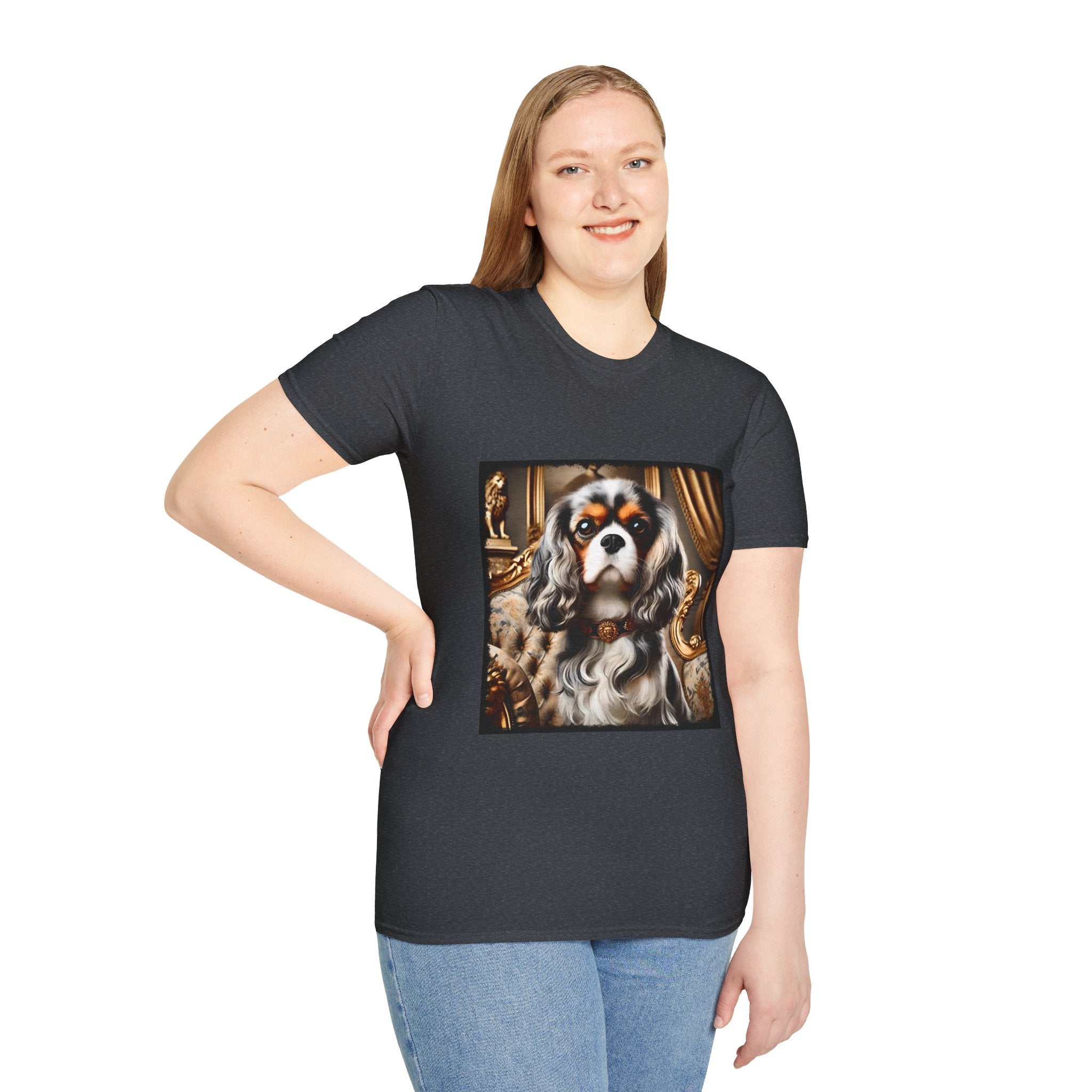 Cavalier King Charles Spaniel Gold Drip | Unisex Dog T-Shirt