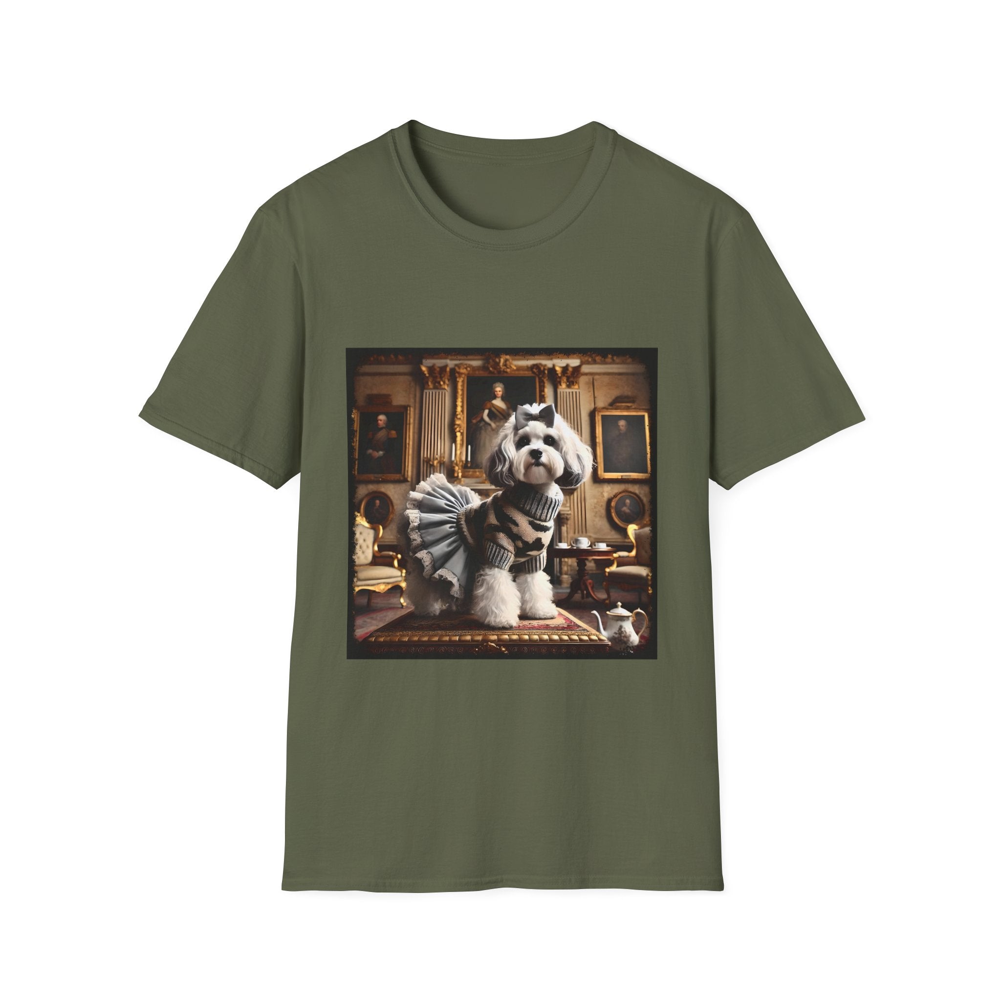 Cavapoo Posh Camo Chic | Unisex Dog T-Shirt