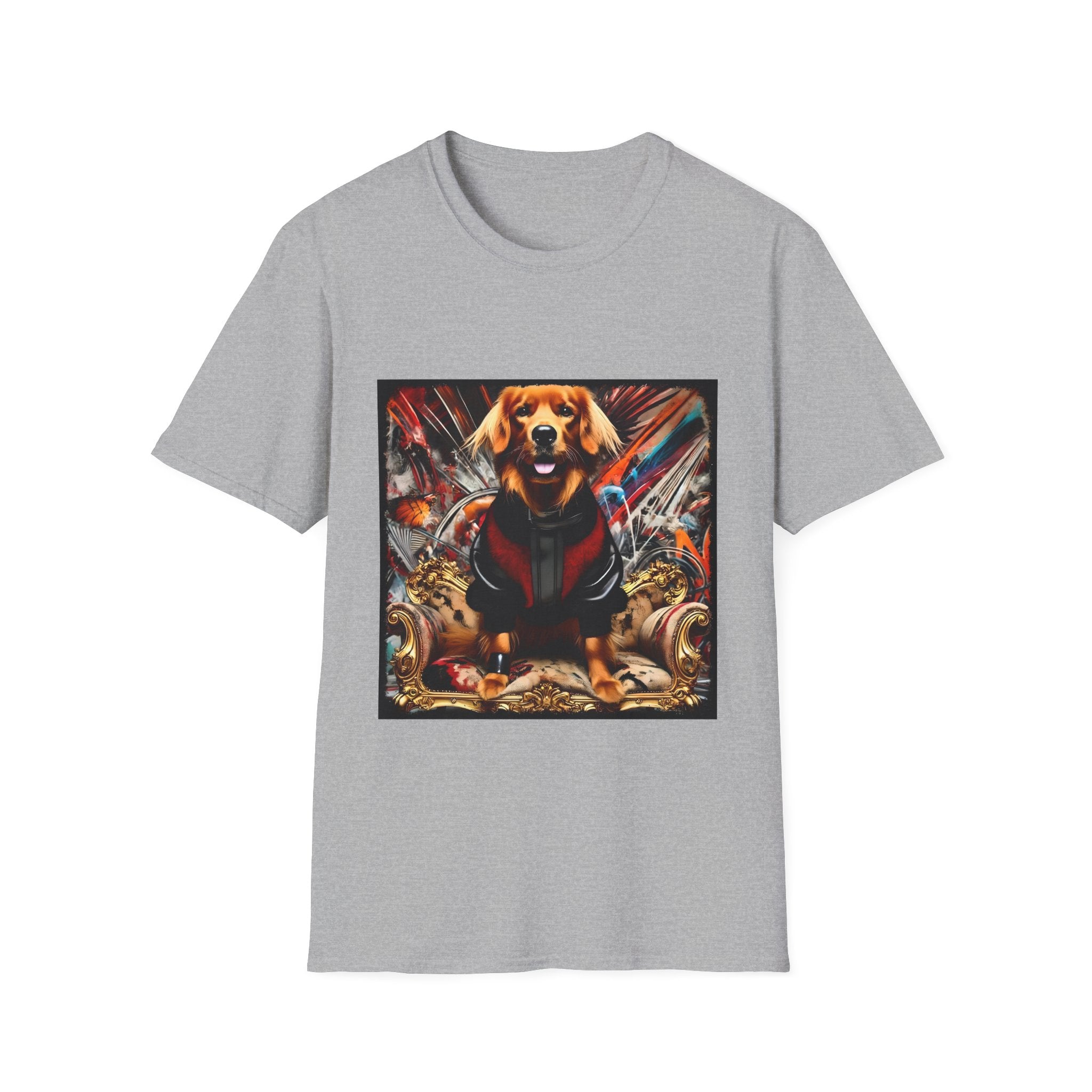 Golden Retriever Electric Icon | Unisex Dog T-Shirt