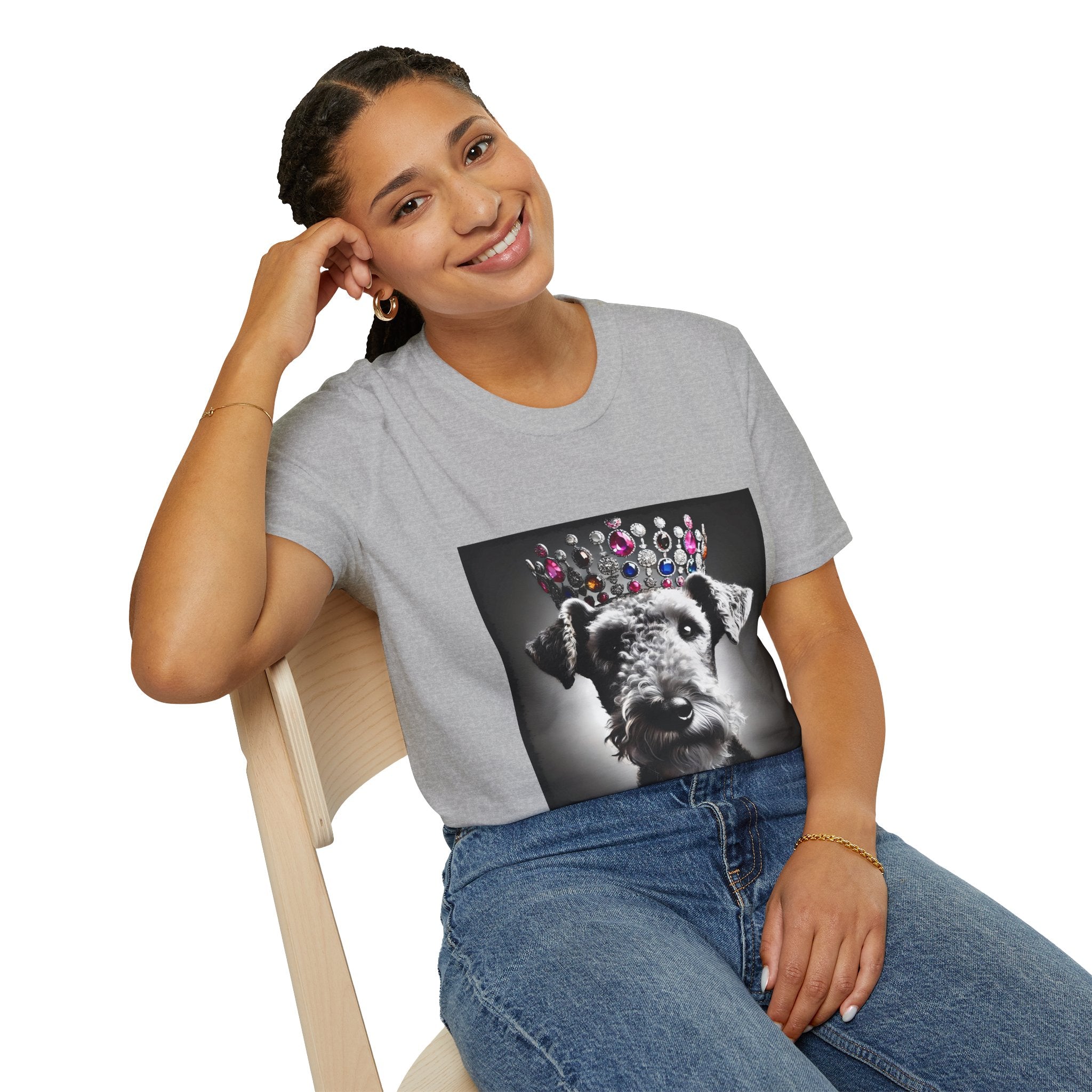 Airedale Terrier Iconic Princess | Unisex Dog T-Shirt