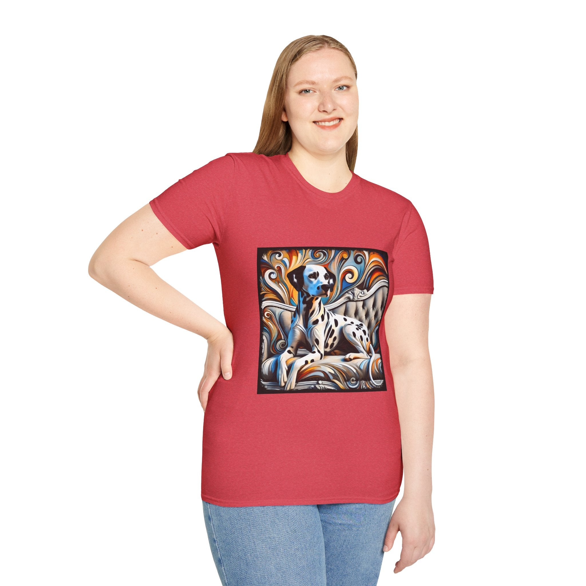 Dalmatian vivid Swirl | Unisex Dog T-Shirt