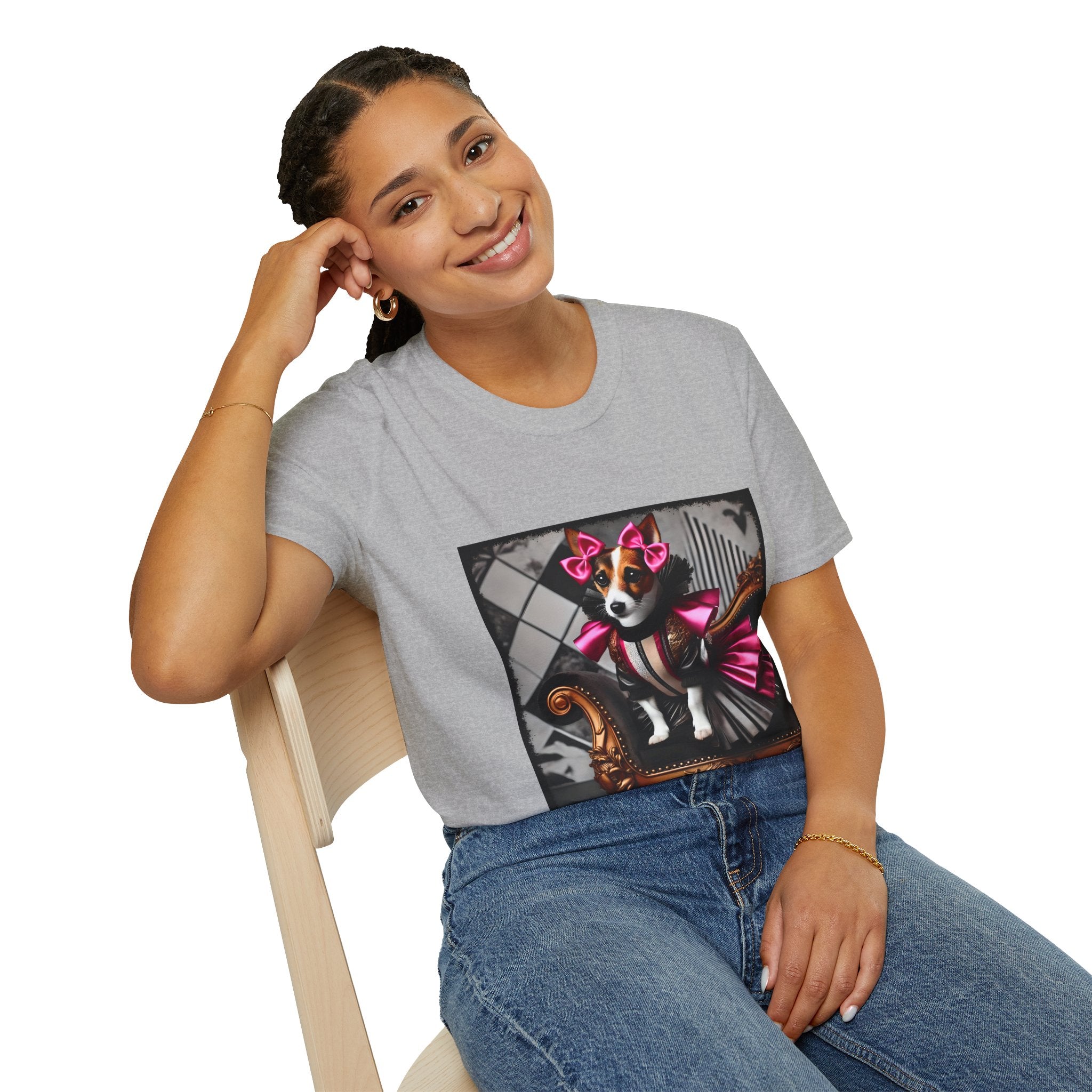 Jack Russell Terrier Pink Rocker | Unisex Dog T-Shirt