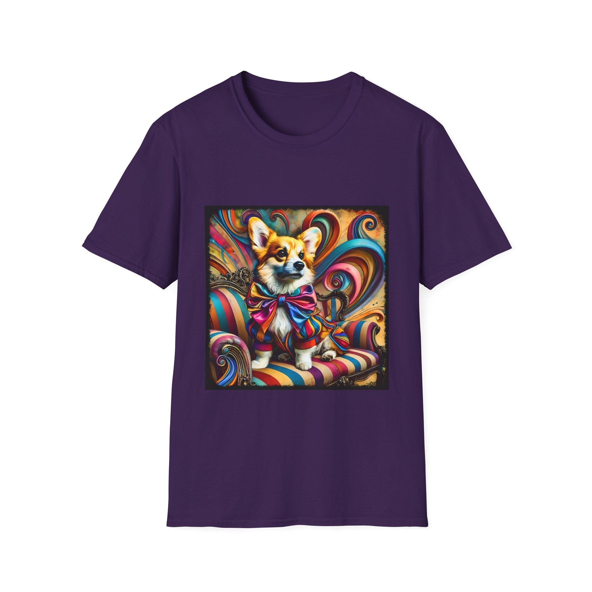 Pembroke Welsh Corgi Vivid Rocker | Unisex Dog T-Shirt