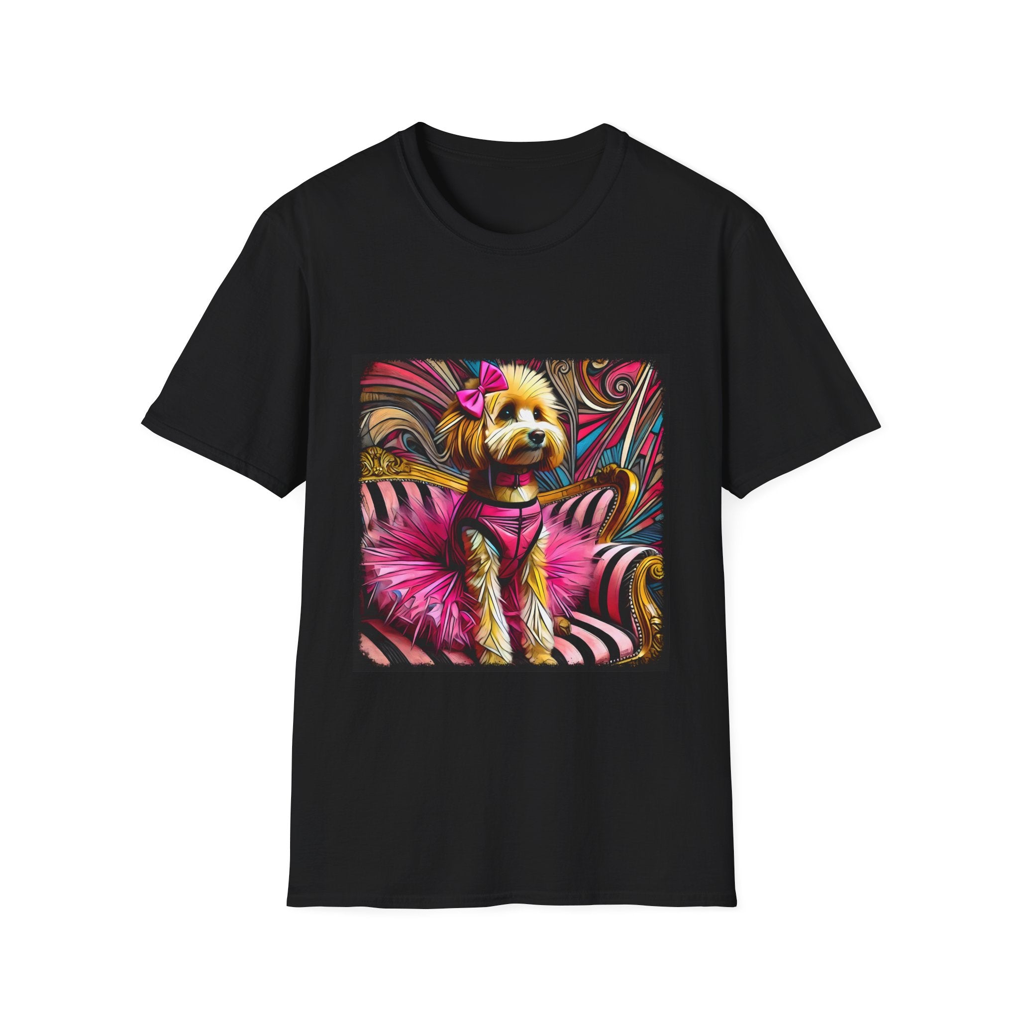 Goldendoodle Pink Rocker | Unisex Dog T-Shirt