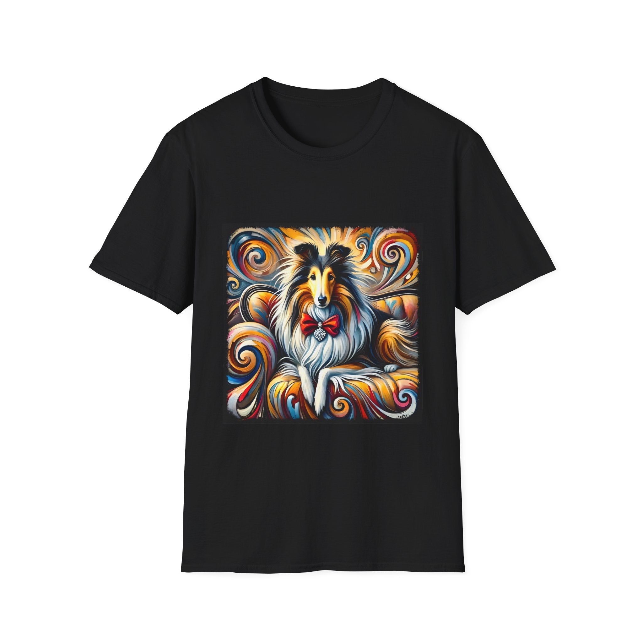 Collie Bold Swirl | Unisex Dog T-Shirt