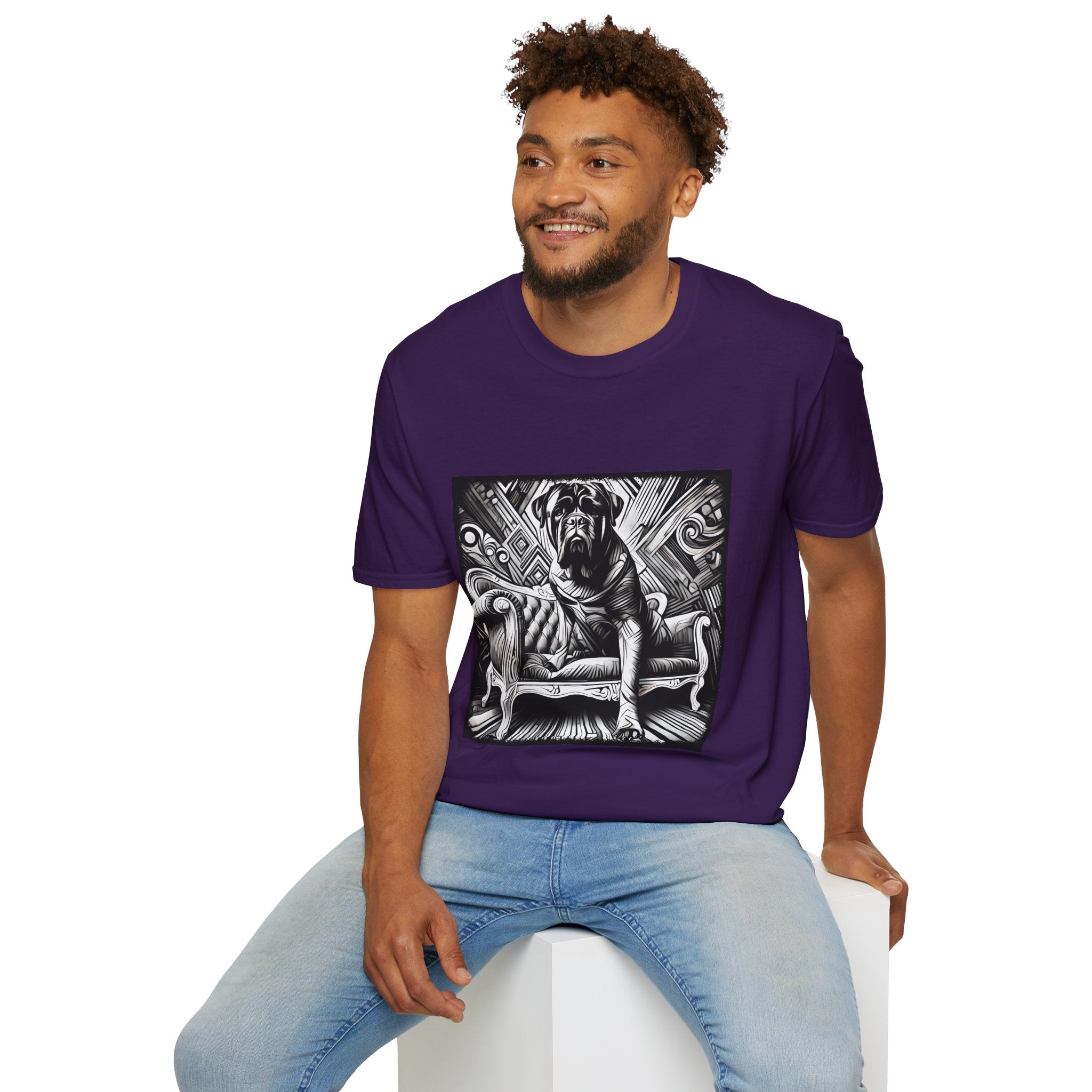 Bullmastiff B&W Bold | Unisex Dog T-Shirt