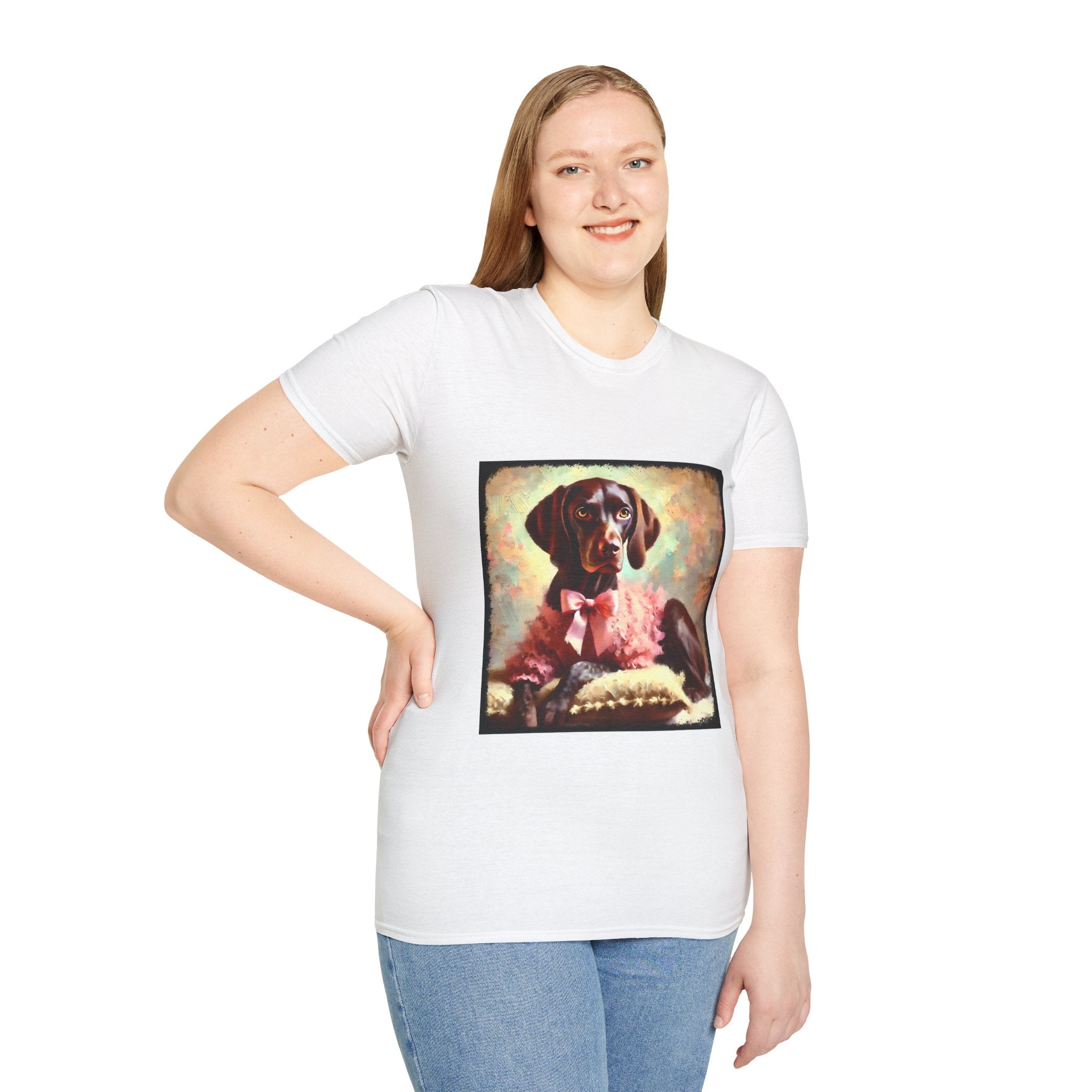 German Shorthaired Pointer Poised Classic | Unisex Dog T-Shirt