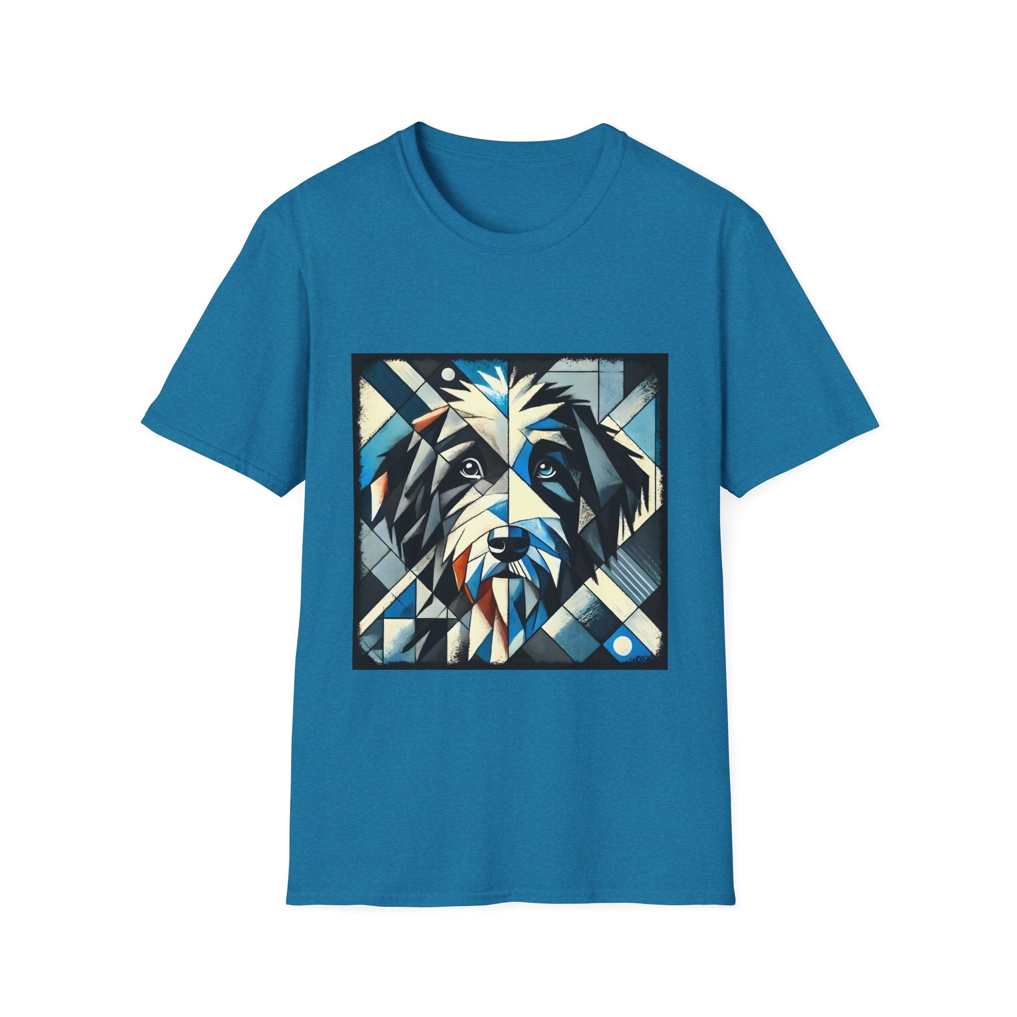 Bernedoodle Blue Geometric | Unisex Dog T-Shirt