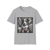 Australian Shepherd B&W Bold Eyes | Unisex Dog T-Shirt