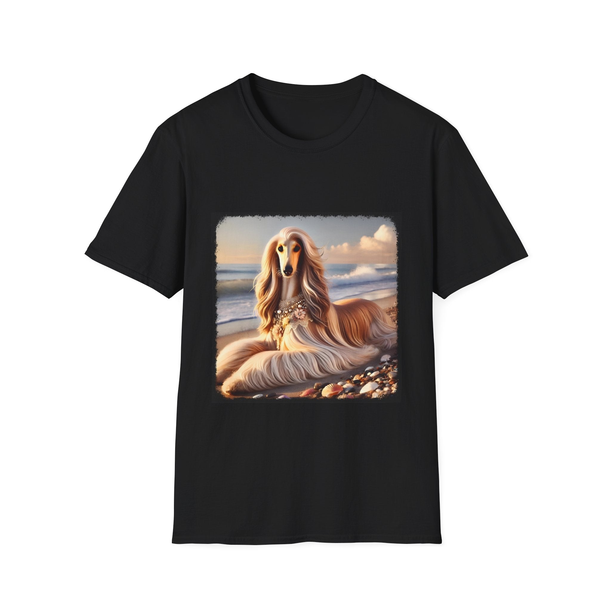 Afghan Hound Seashell Sweetie | Unisex Dog T-Shirt
