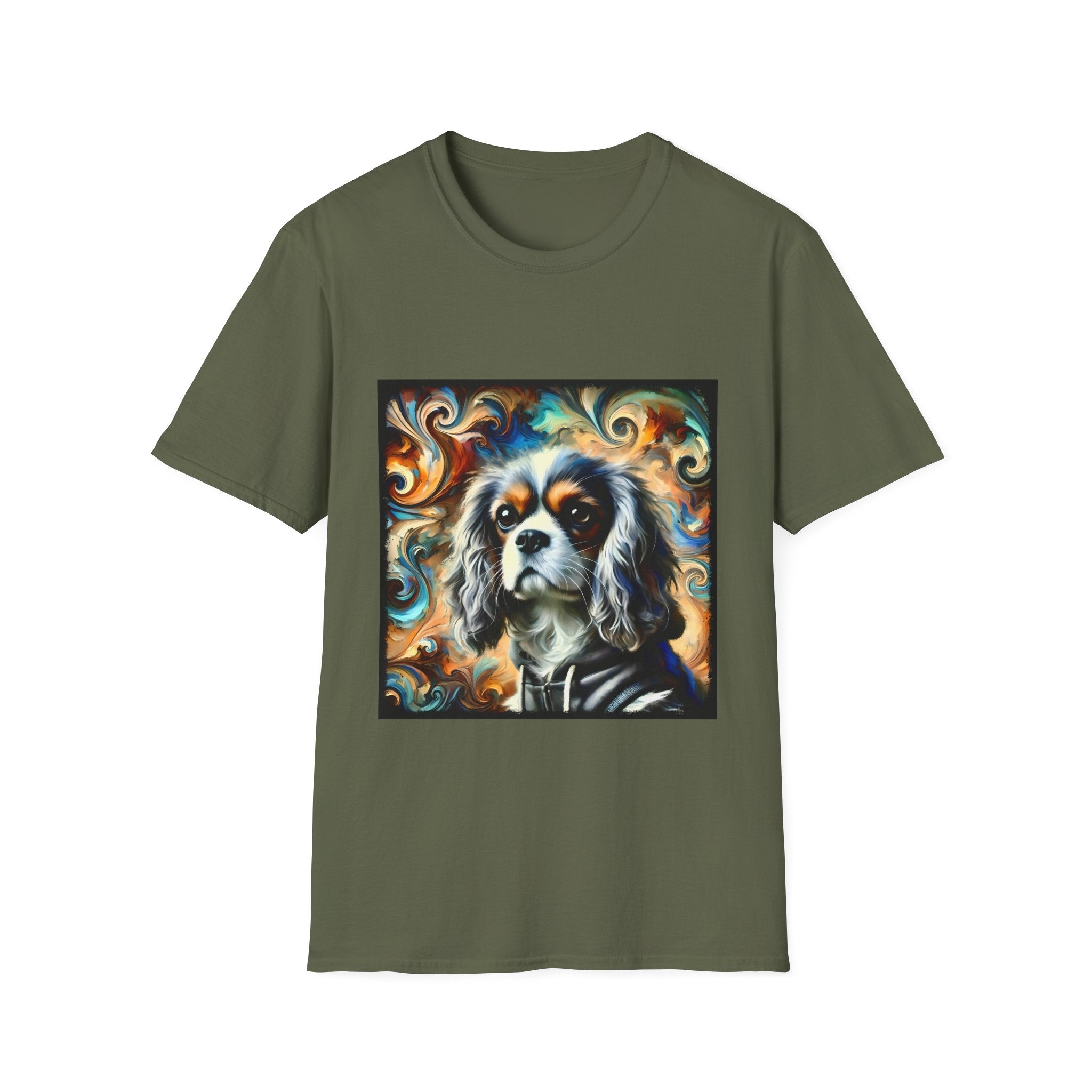 Cavalier King Charles Spaniel Silver Swirl | Unisex Dog T-Shirt