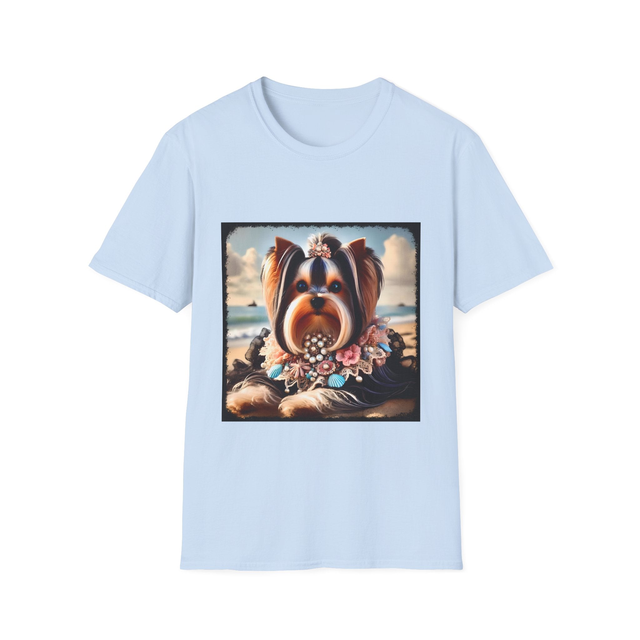 Yorkshire Terrier Seashell Siren | Unisex Dog T-Shirt