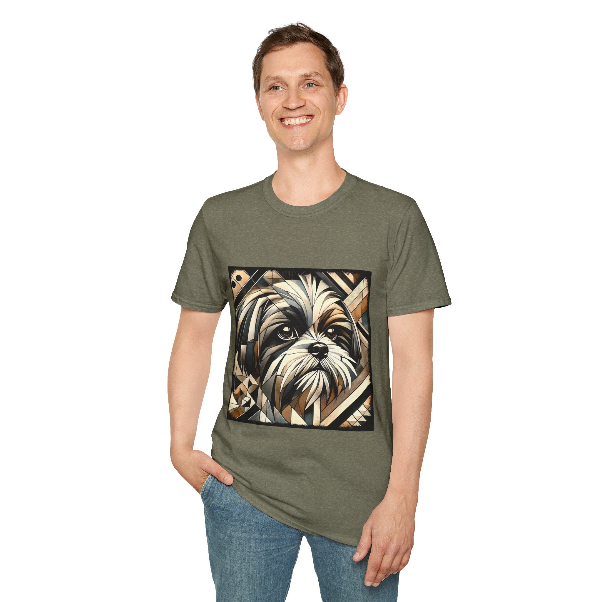 Shih Tzu Bold Geometric | Unisex Dog T-Shirt