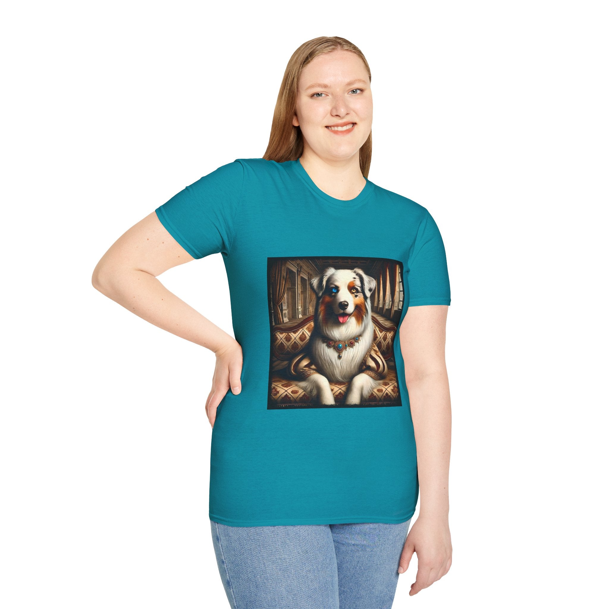 Australian Shepherd Poised Princess | Unisex Dog T-Shirt