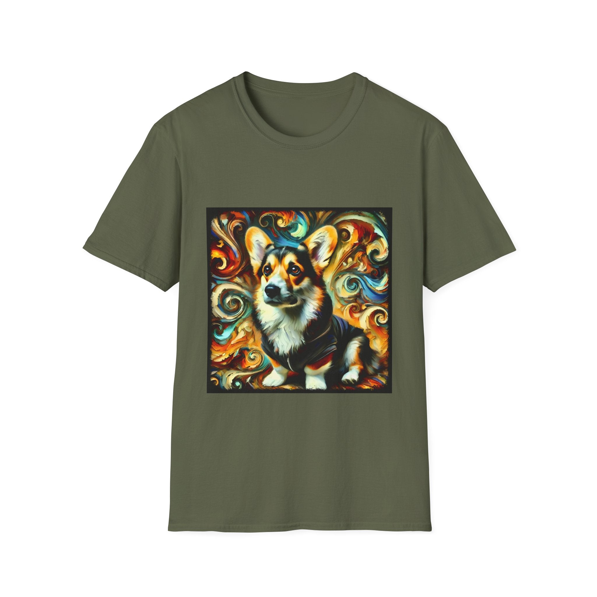 Pembroke Welsh Corgi Urban Bean Swirl | Unisex Dog T-Shirt