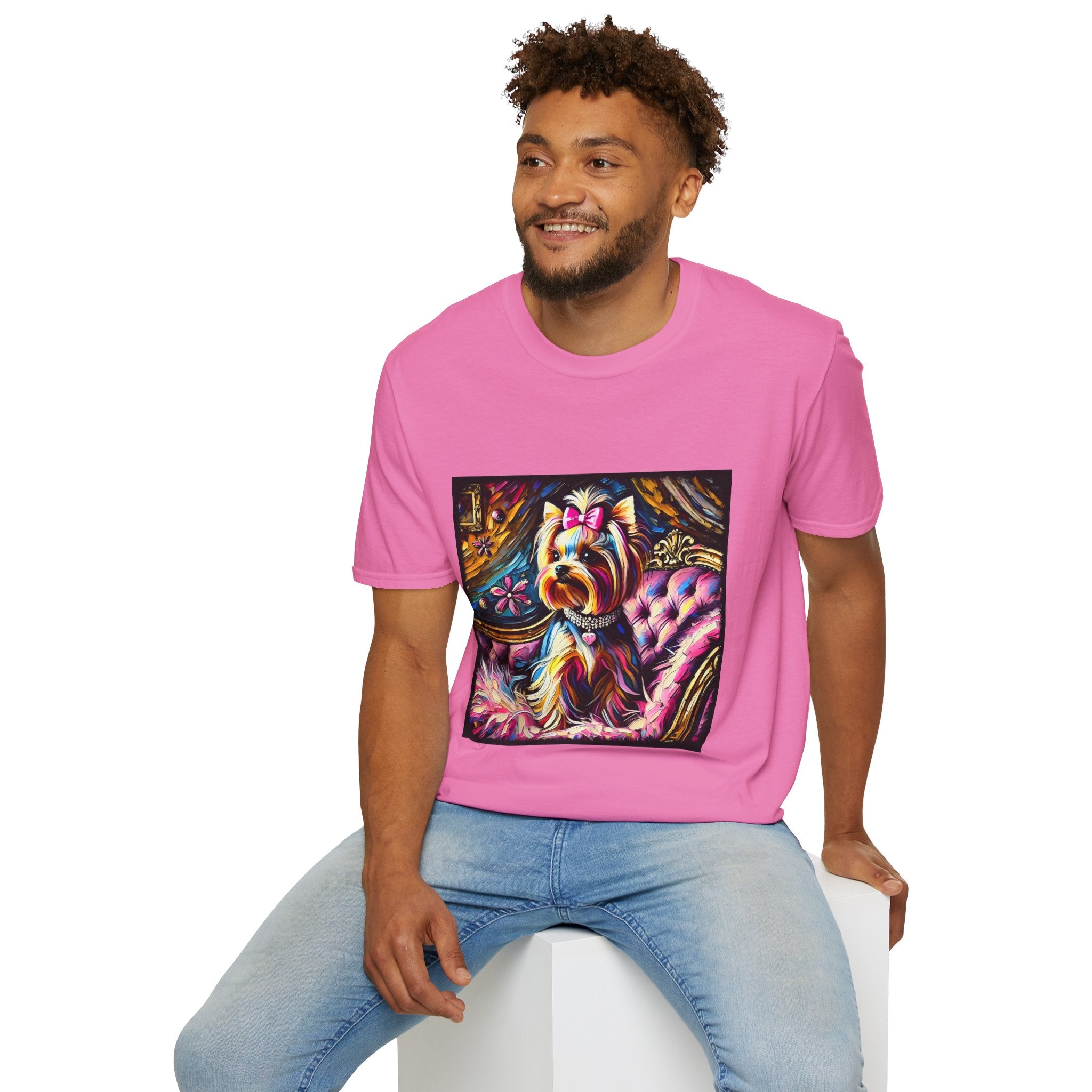 Yorkshire Terrier Pink Classic | Unisex Dog T-Shirt