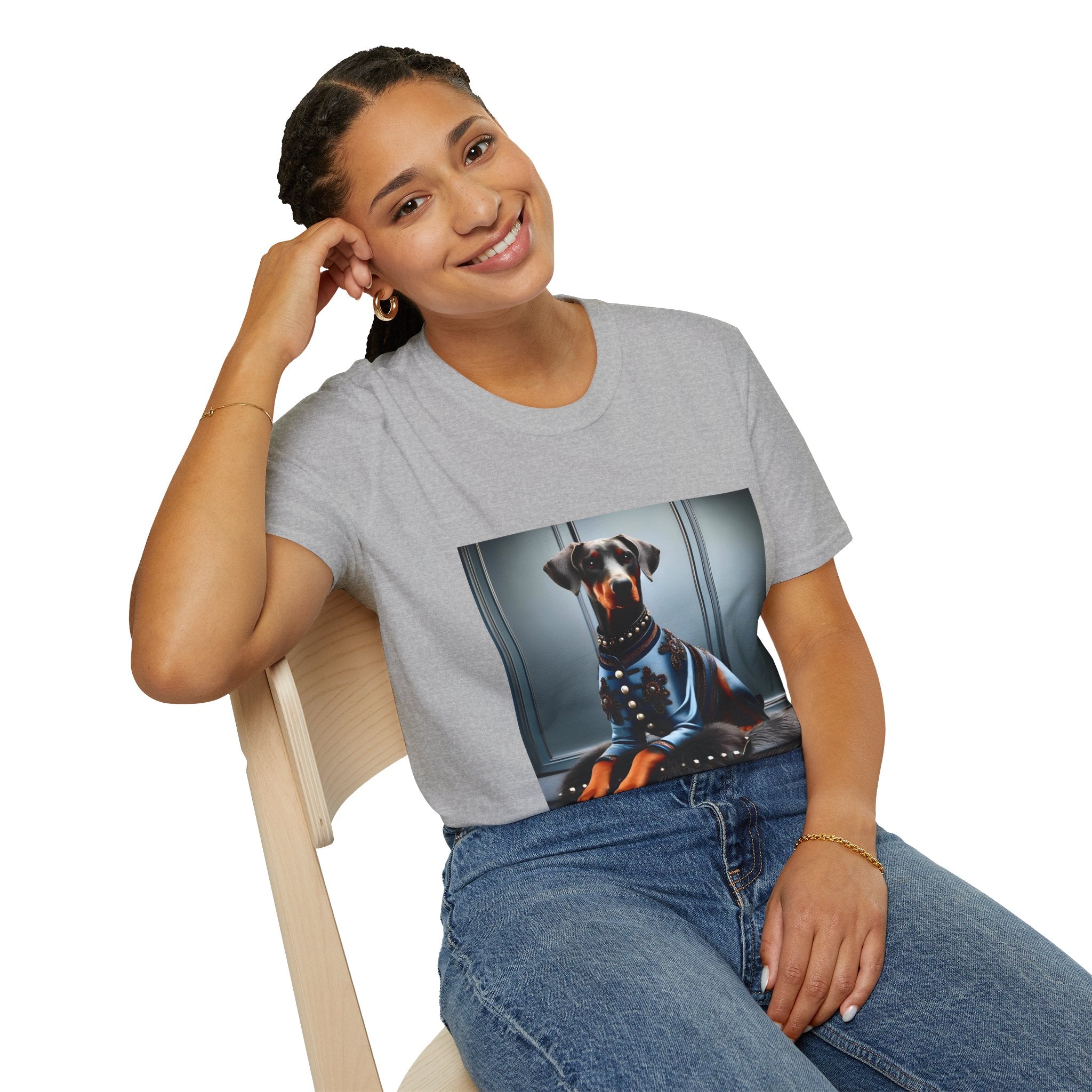 Doberman Pinscher Blue Belle | Unisex Dog T-Shirt