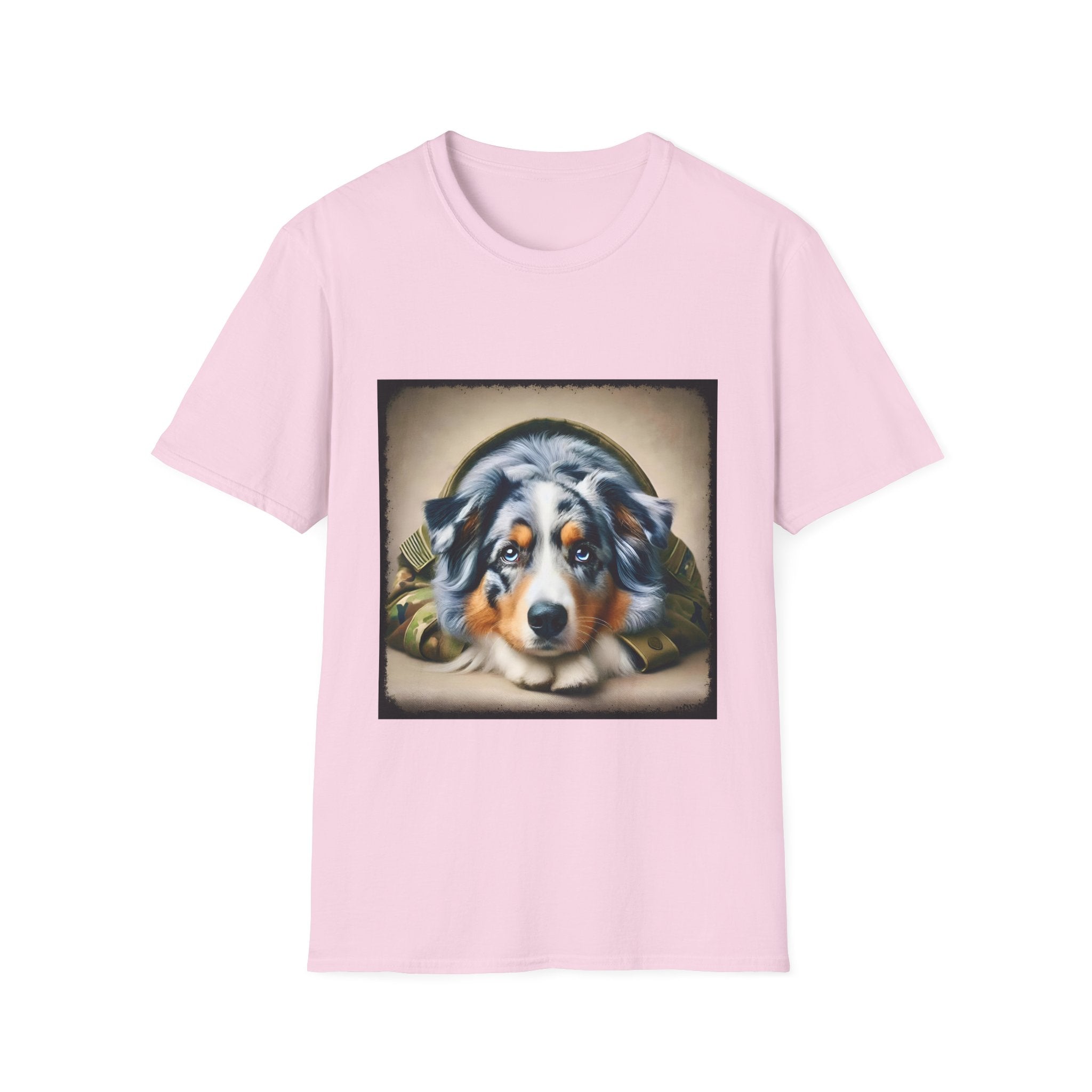 Australian Shepherd Camo Muse | Unisex Dog T-Shirt