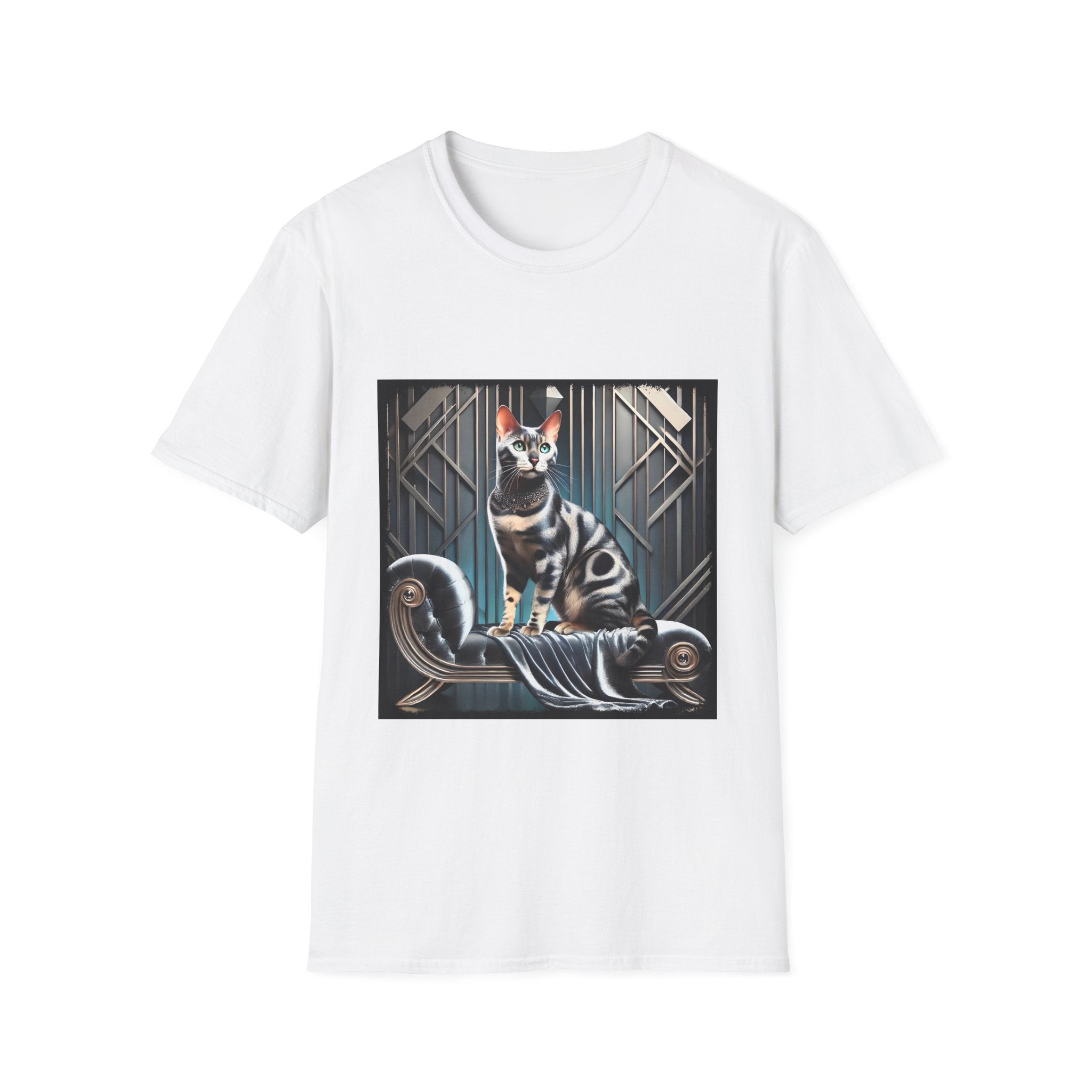 Bengal Cat Silver Icon | Unisex Cat T-Shirt