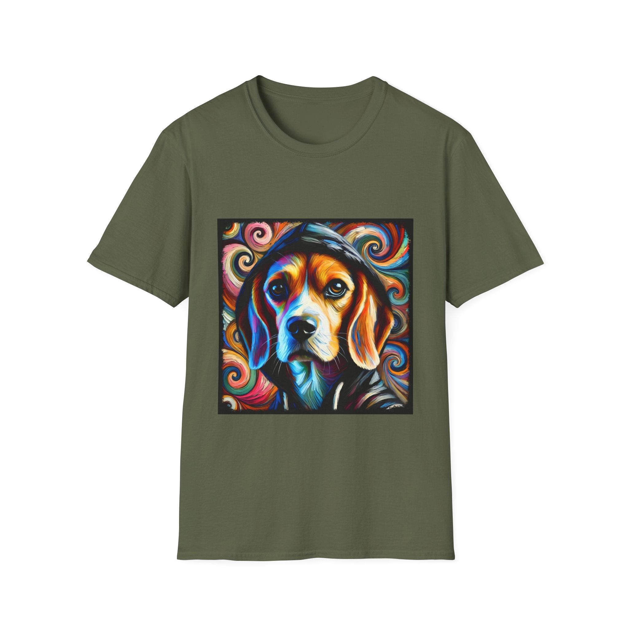 Beagle Relaxed Swirl | Unisex Dog T-Shirt