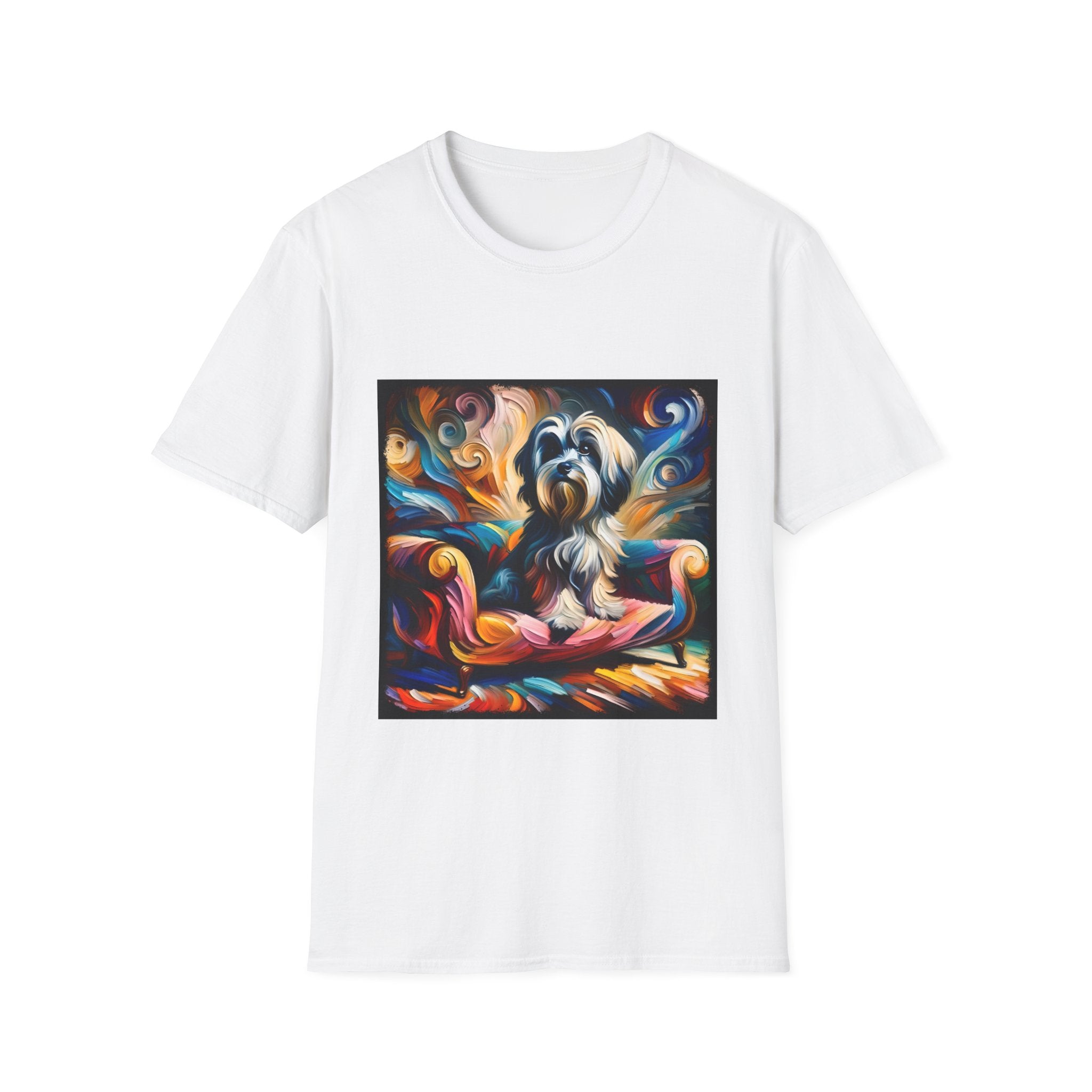 Havanese Blaze Swirl |  Unisex Dog T-Shirt
