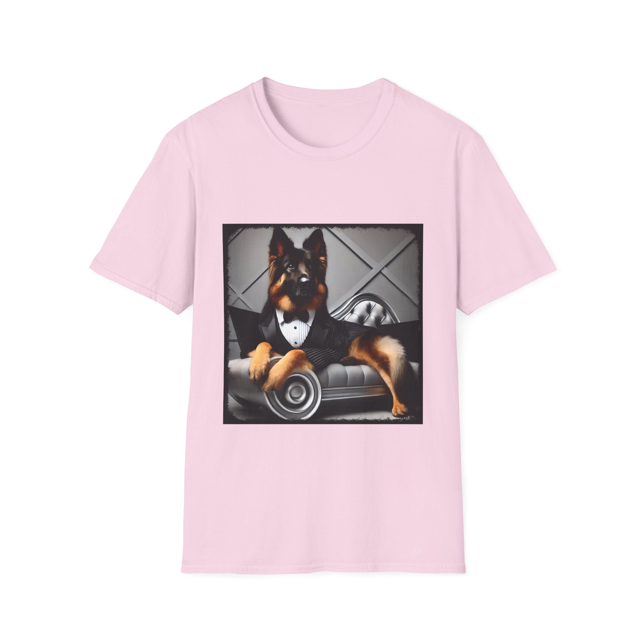 German Shepherd Debonaire Dude | Unisex Dog T-Shirt