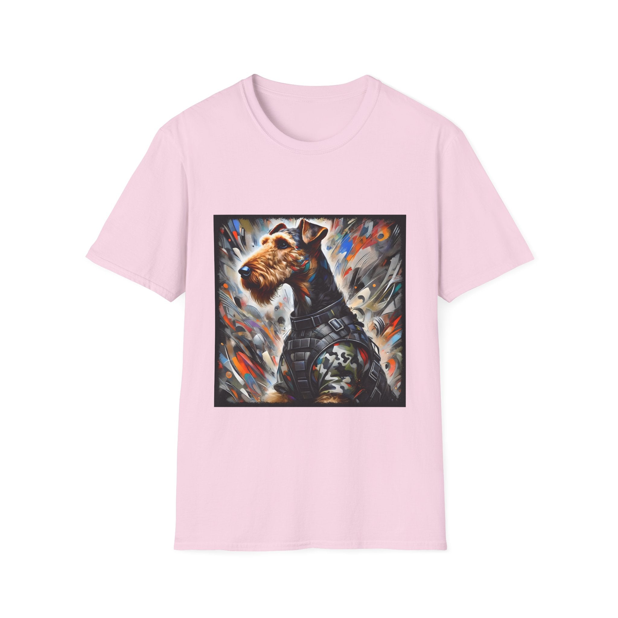 Airedale Terrier Bold Camo Classic | Unisex Dog T-Shirt