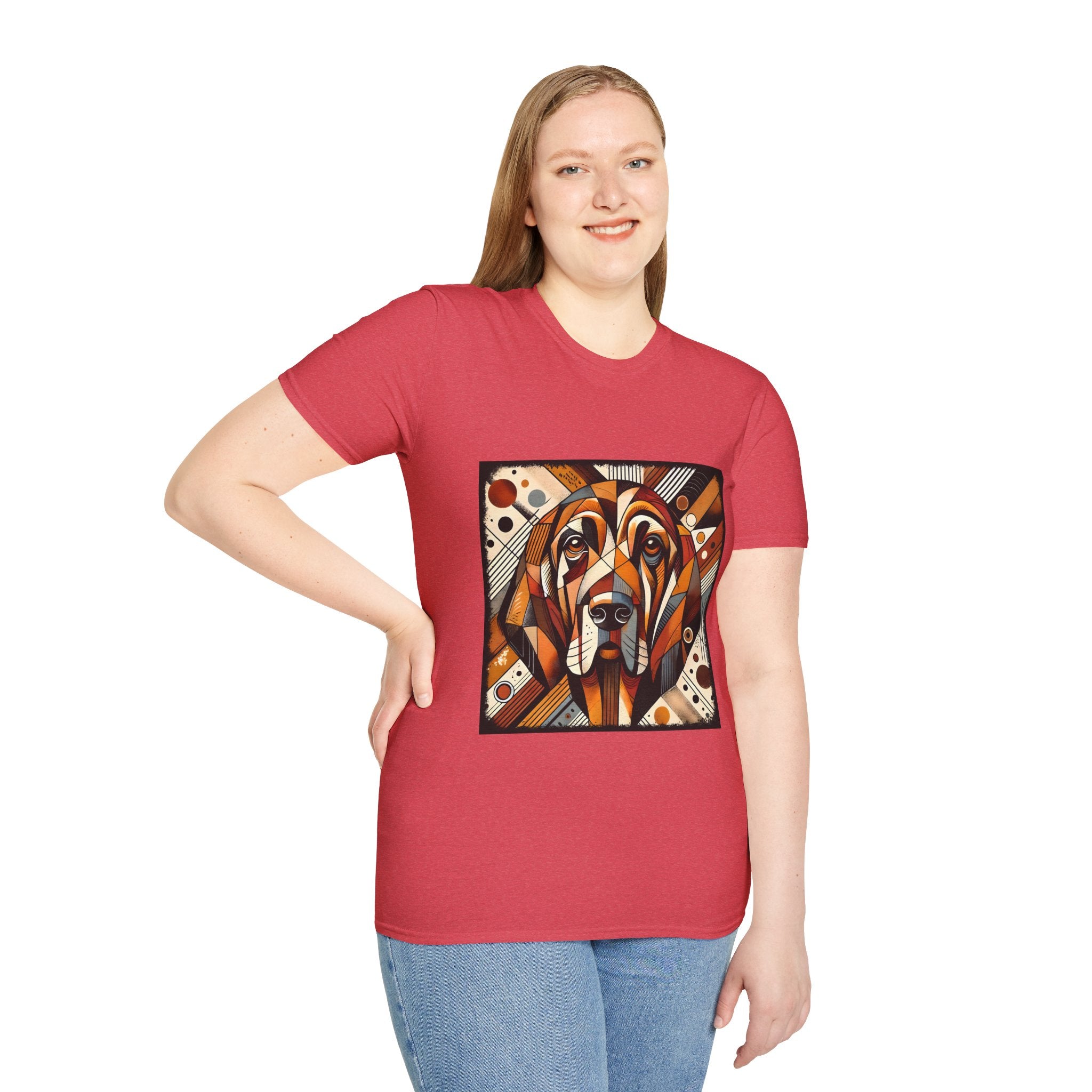 Bloodhound Bold Geometric | Unisex Dog T-Shirt