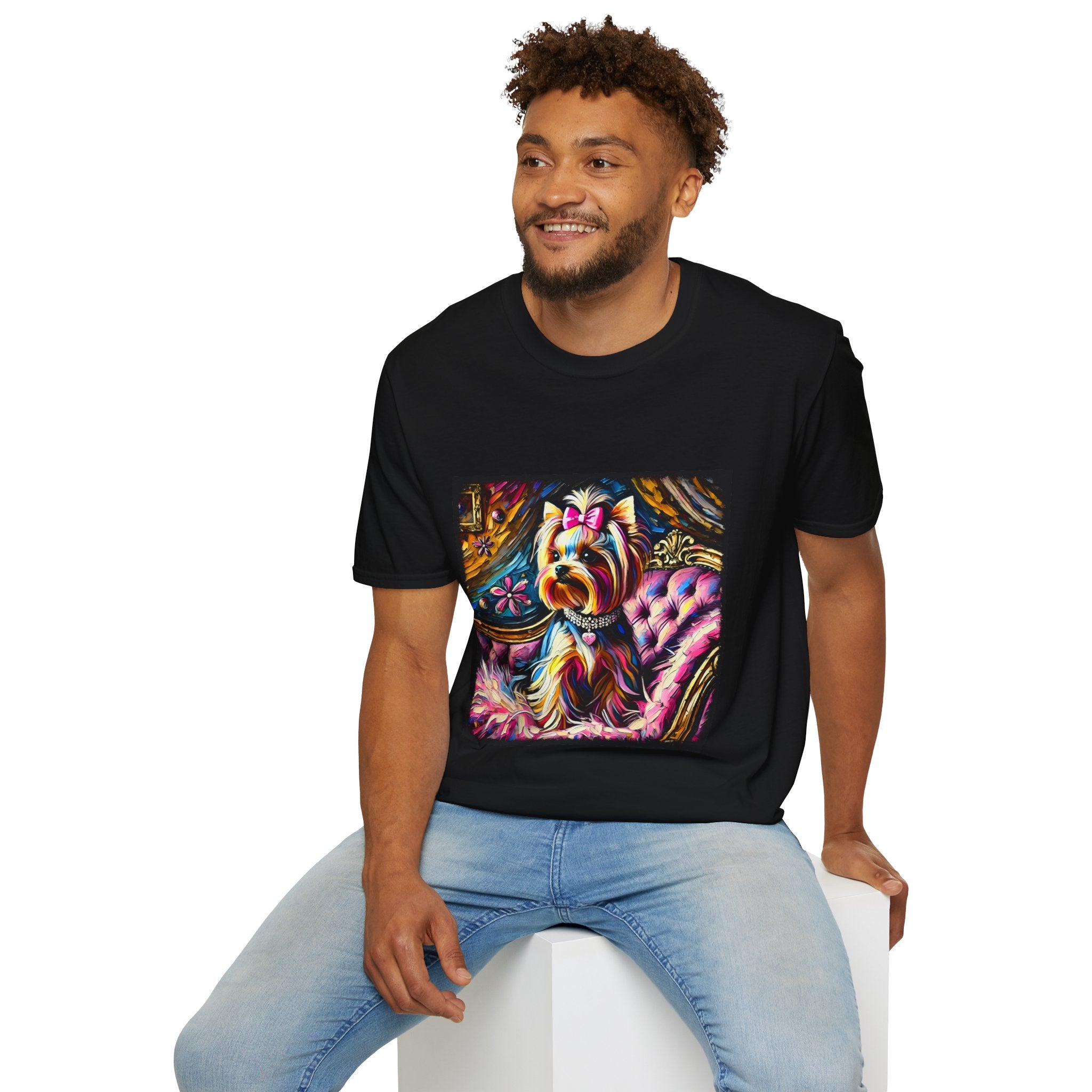 Yorkshire Terrier Pink Classic | Unisex Dog T-Shirt