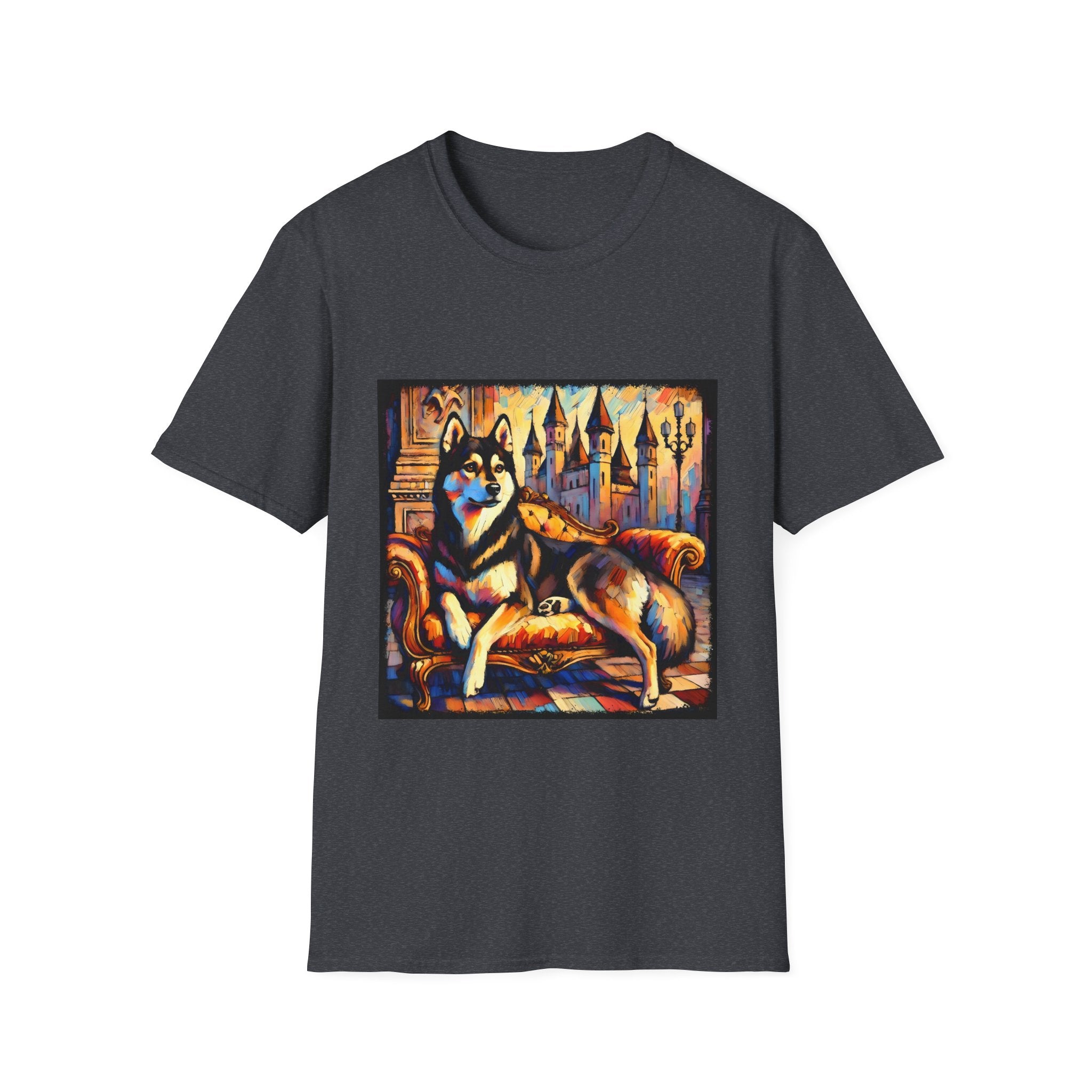 Siberian Husky Watercolor Classic | Unisex Dog T-Shirt