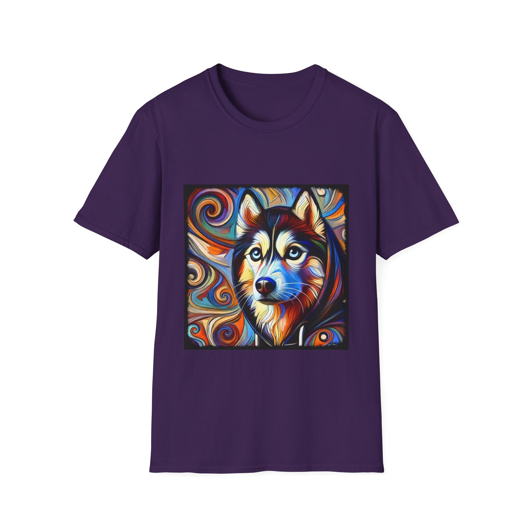 Siberian Husky Relaxed Swirl | Unisex Dog T-Shirt