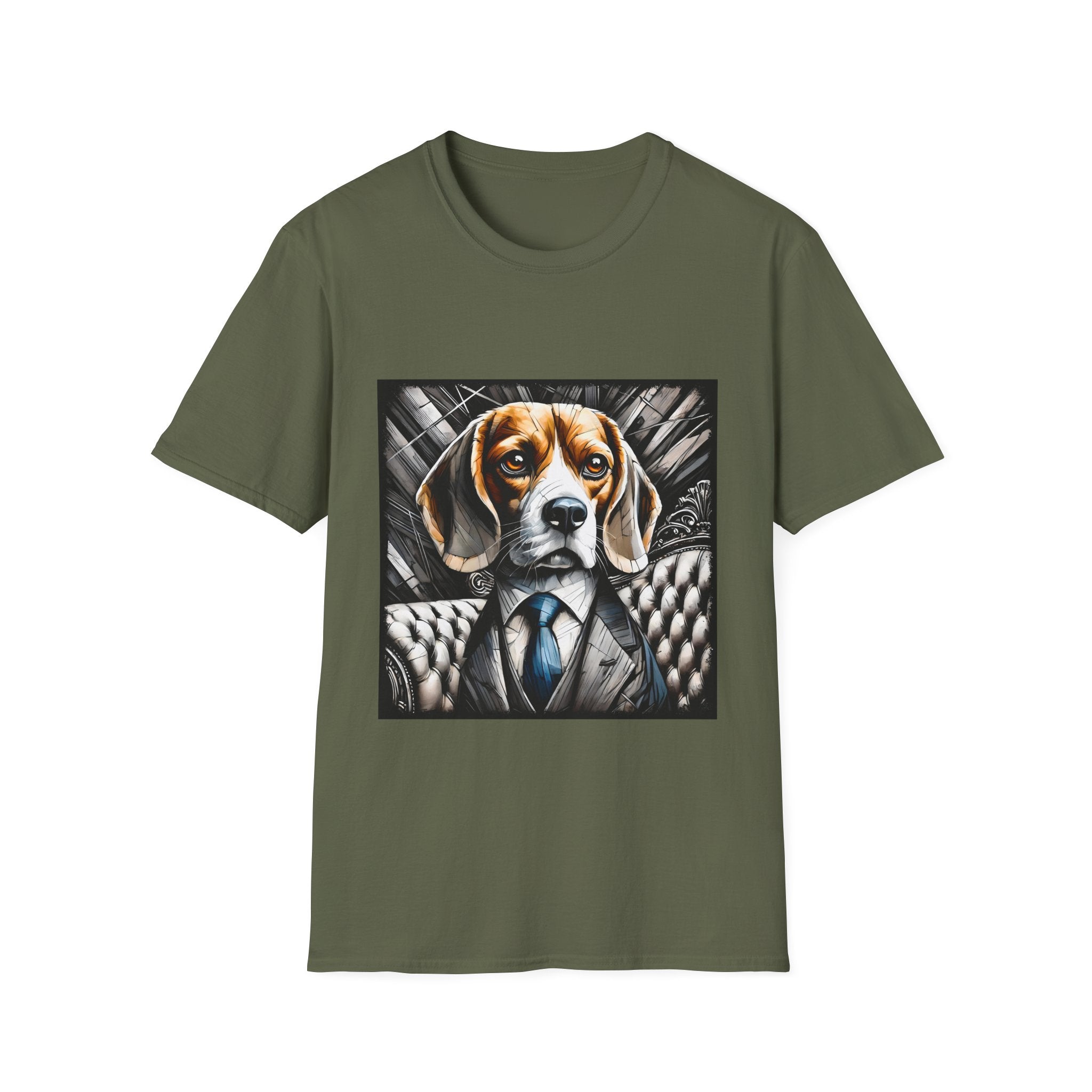 Beagle B&W Bold Eyes | Unisex Dog T-Shirt