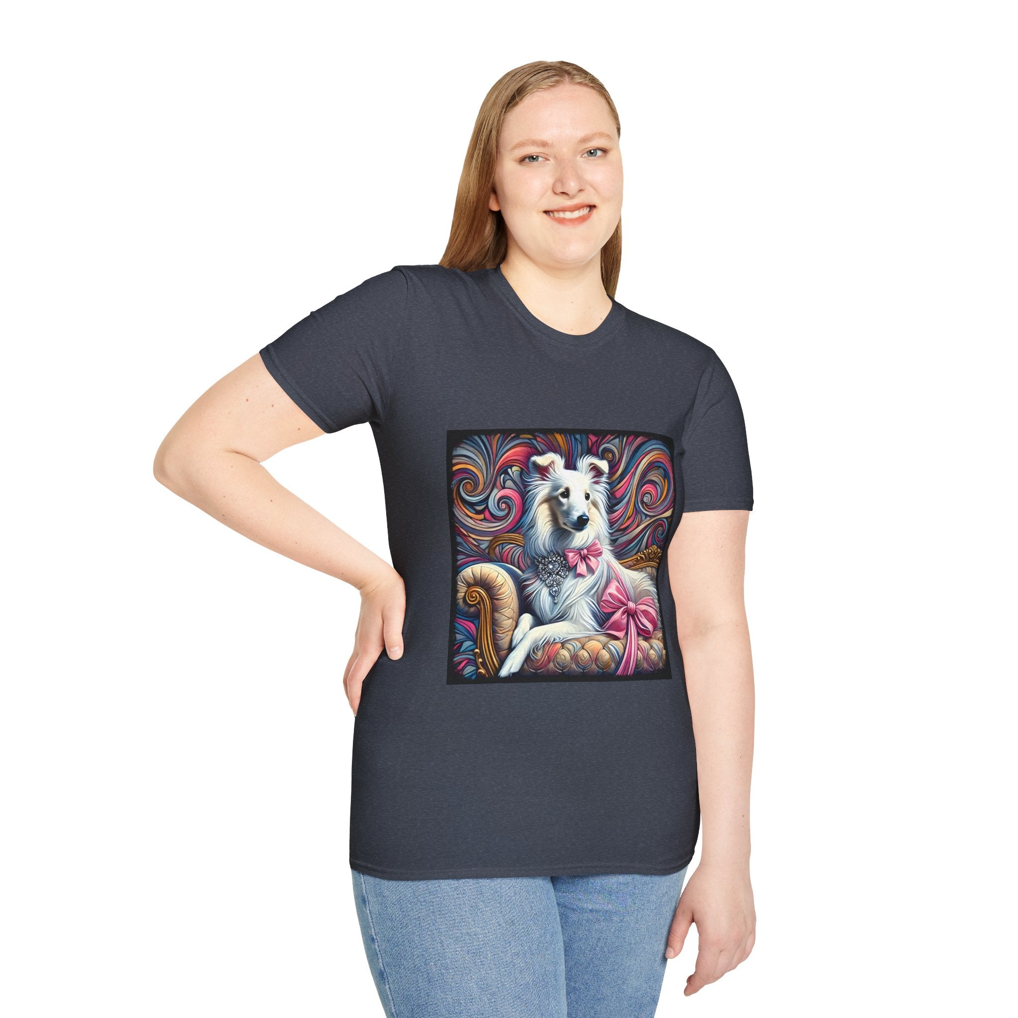 Collie Pink Princess Swirl | Unisex Dog T-Shirt