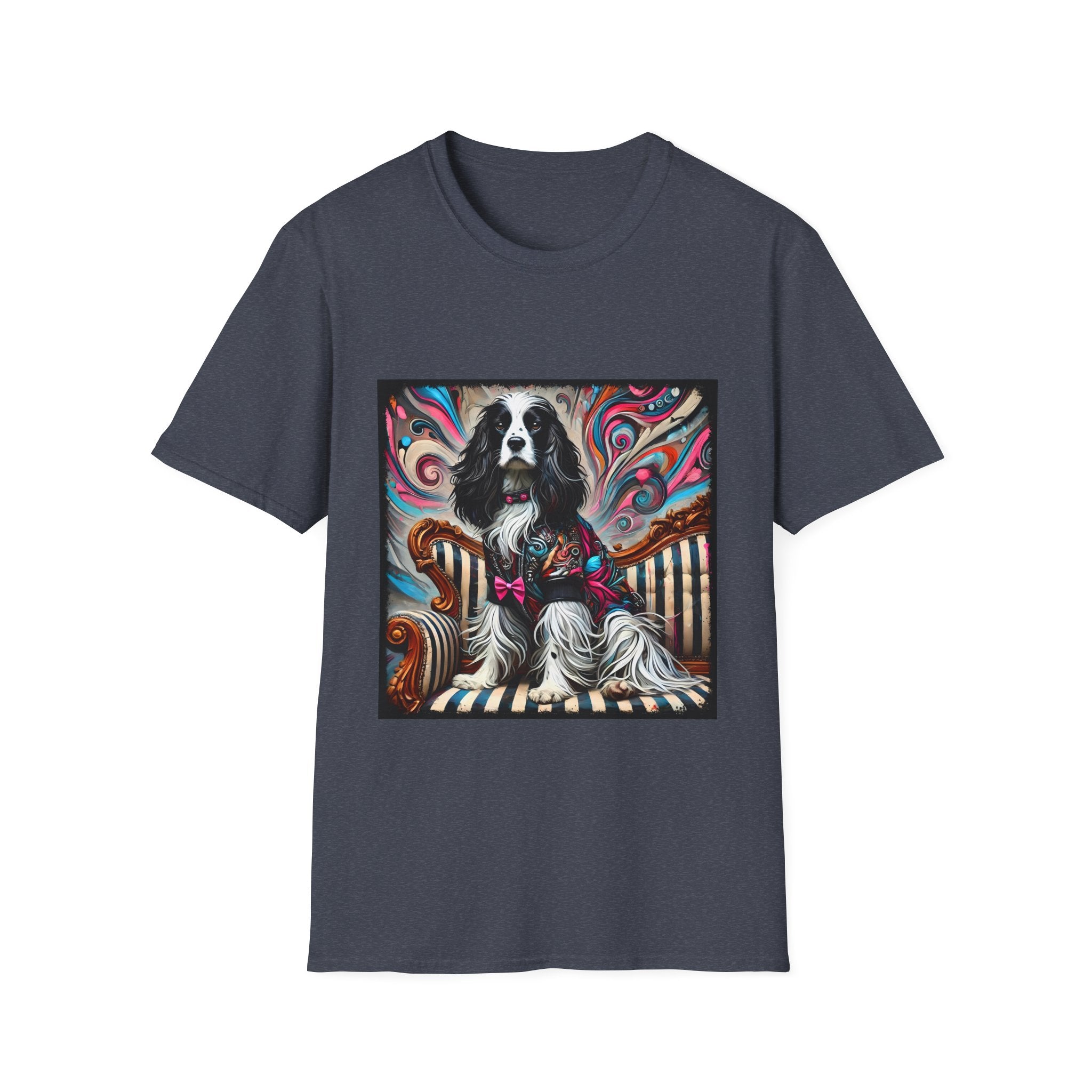 English Springer Spaniel Pink Rocker | Unisex Dog T-Shirt