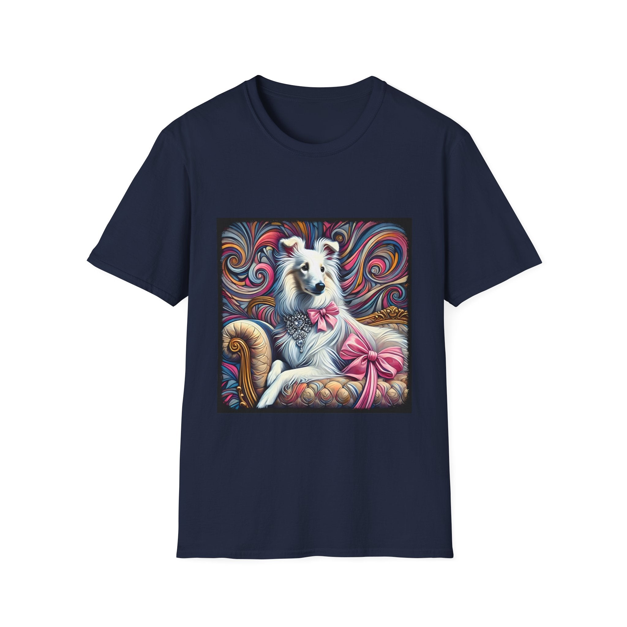 Collie Pink Princess Swirl | Unisex Dog T-Shirt