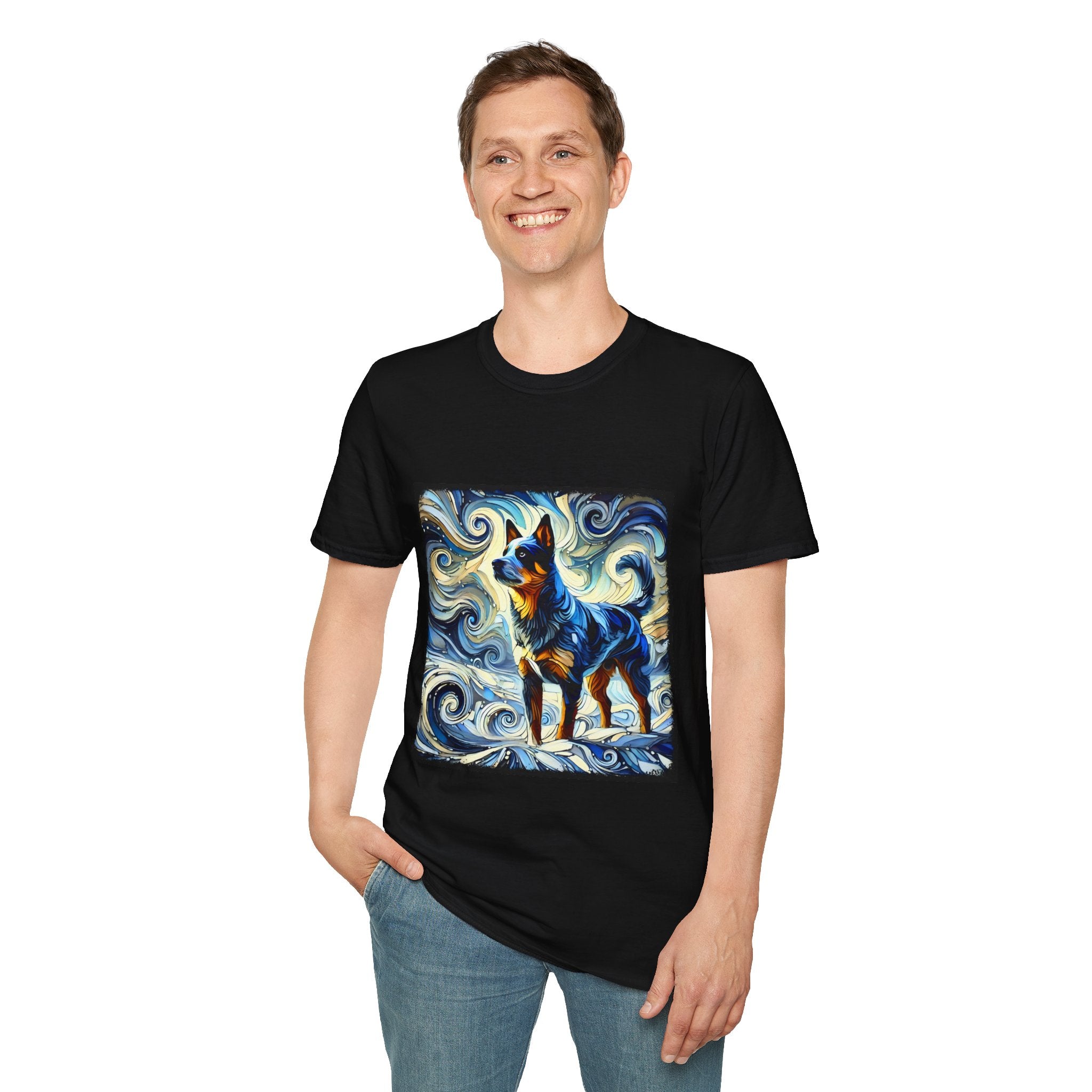 Australian Cattle Dog Blue Swirl | Unisex Dog T-Shirt