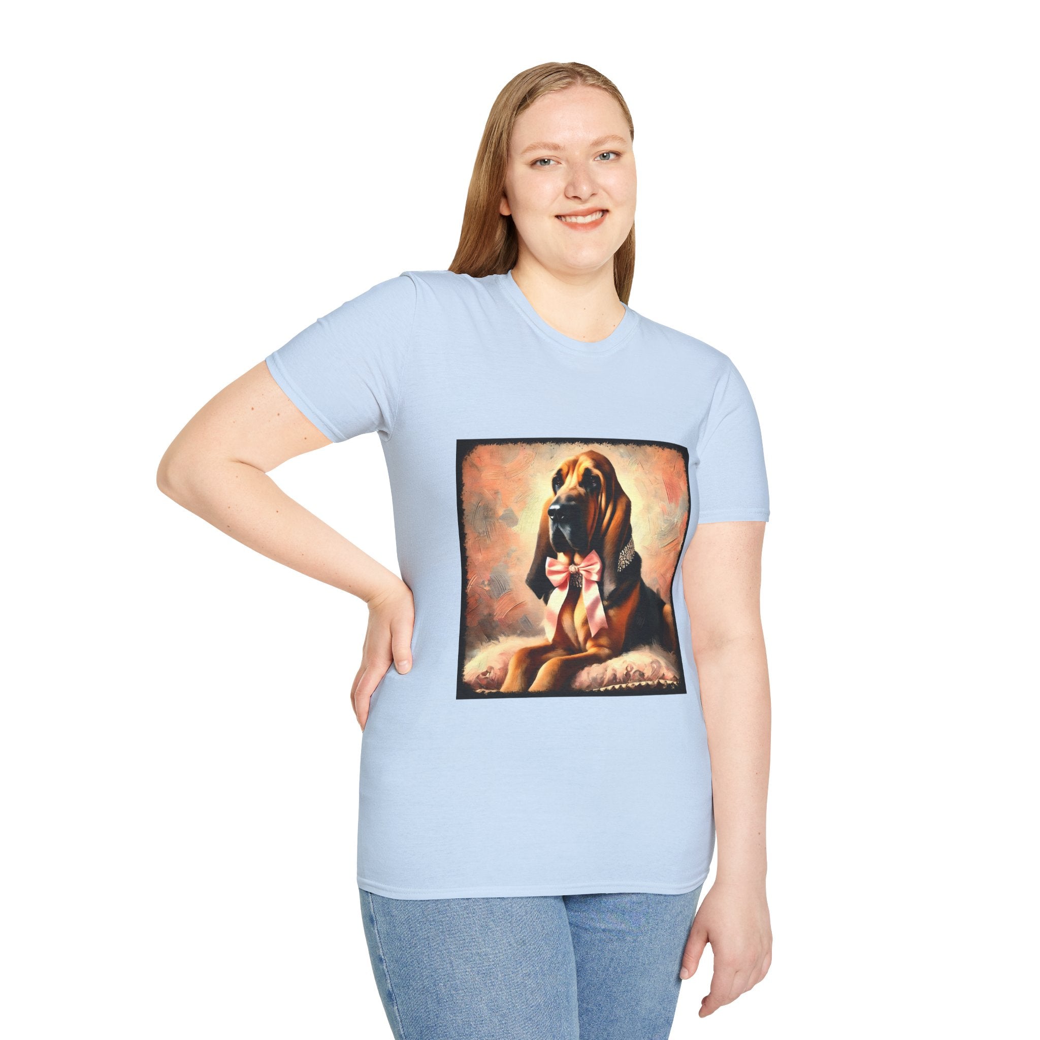 Bloodhound Poised Classic | Unisex Dog T-Shirt