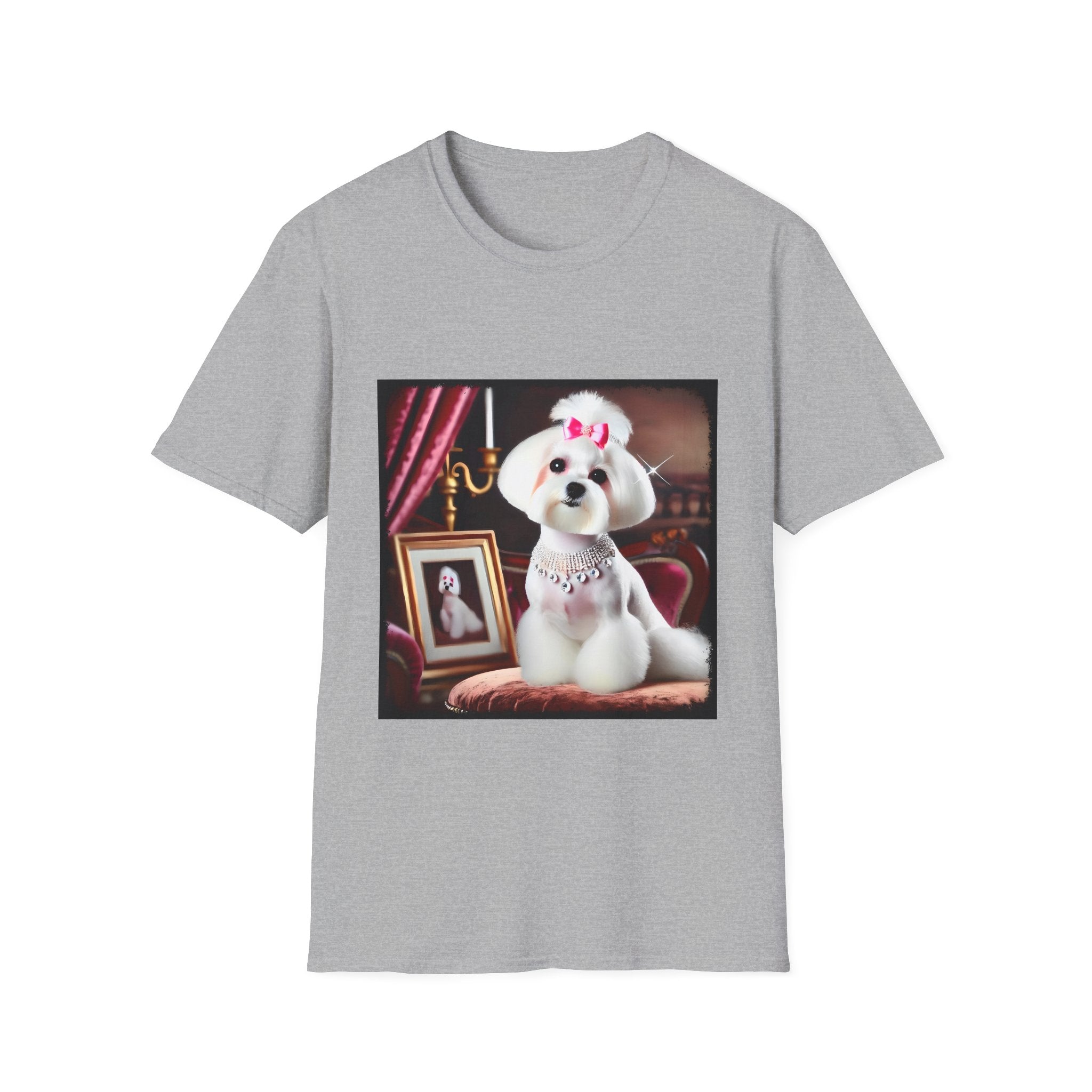 Maltese Pink Princess | Unisex Dog T-Shirt