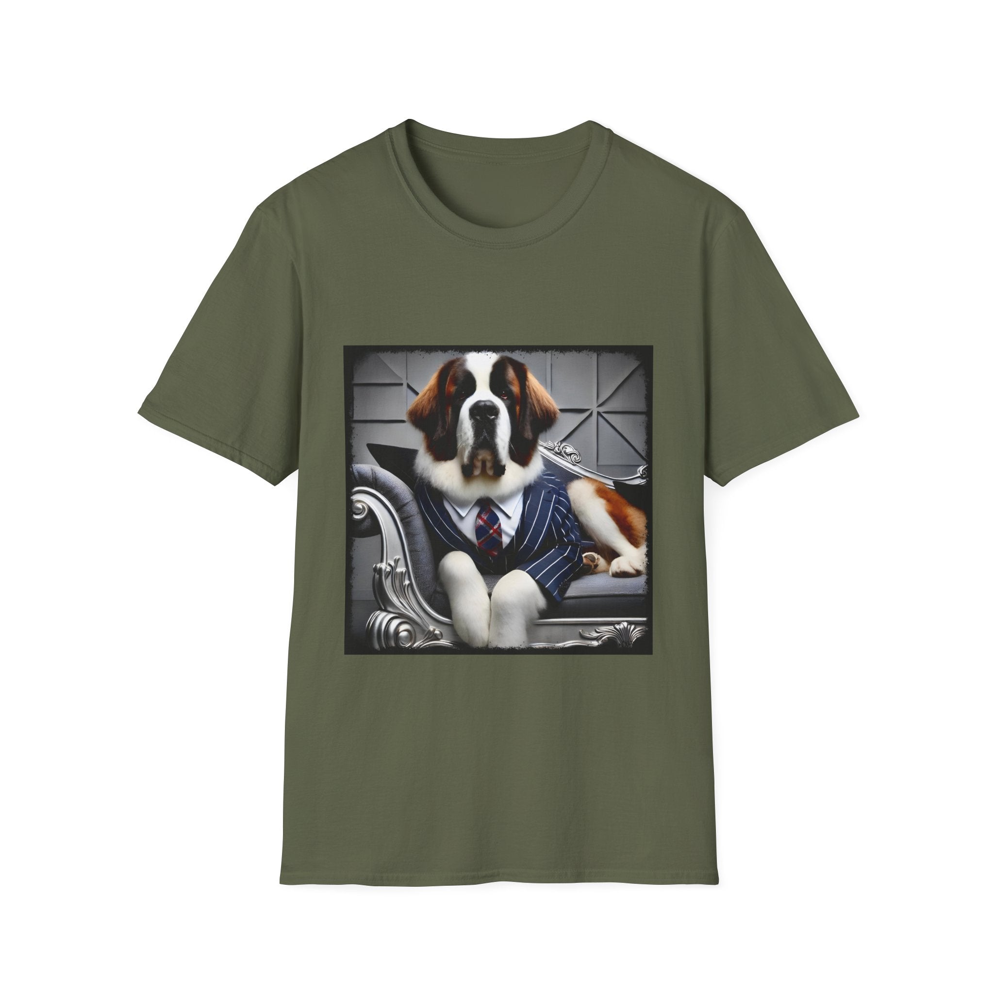 Saint Bernard Tux Luxe | Unisex Dog T-Shirt