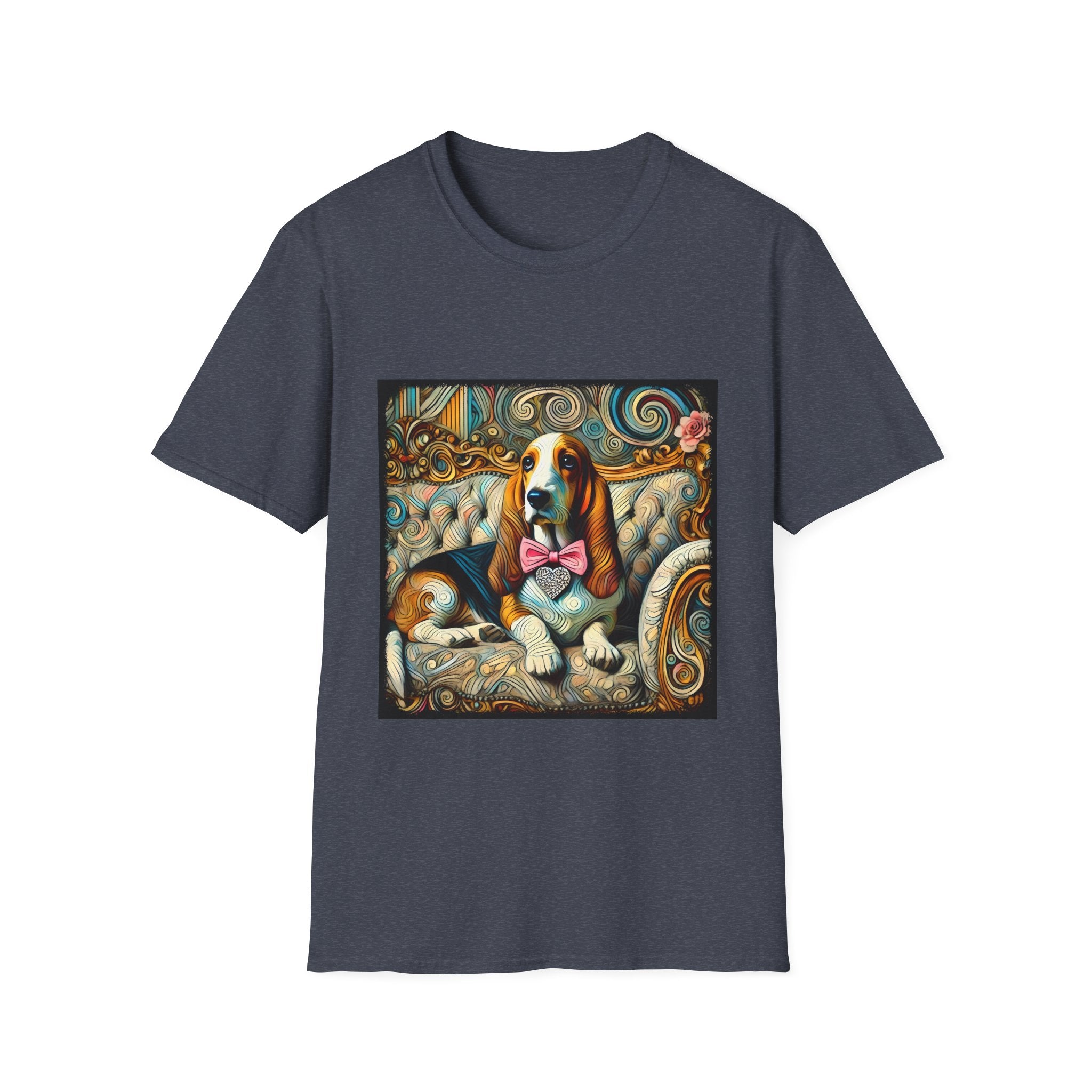 Basset Hound Diamond Swirl | Unisex Dog T-Shirt