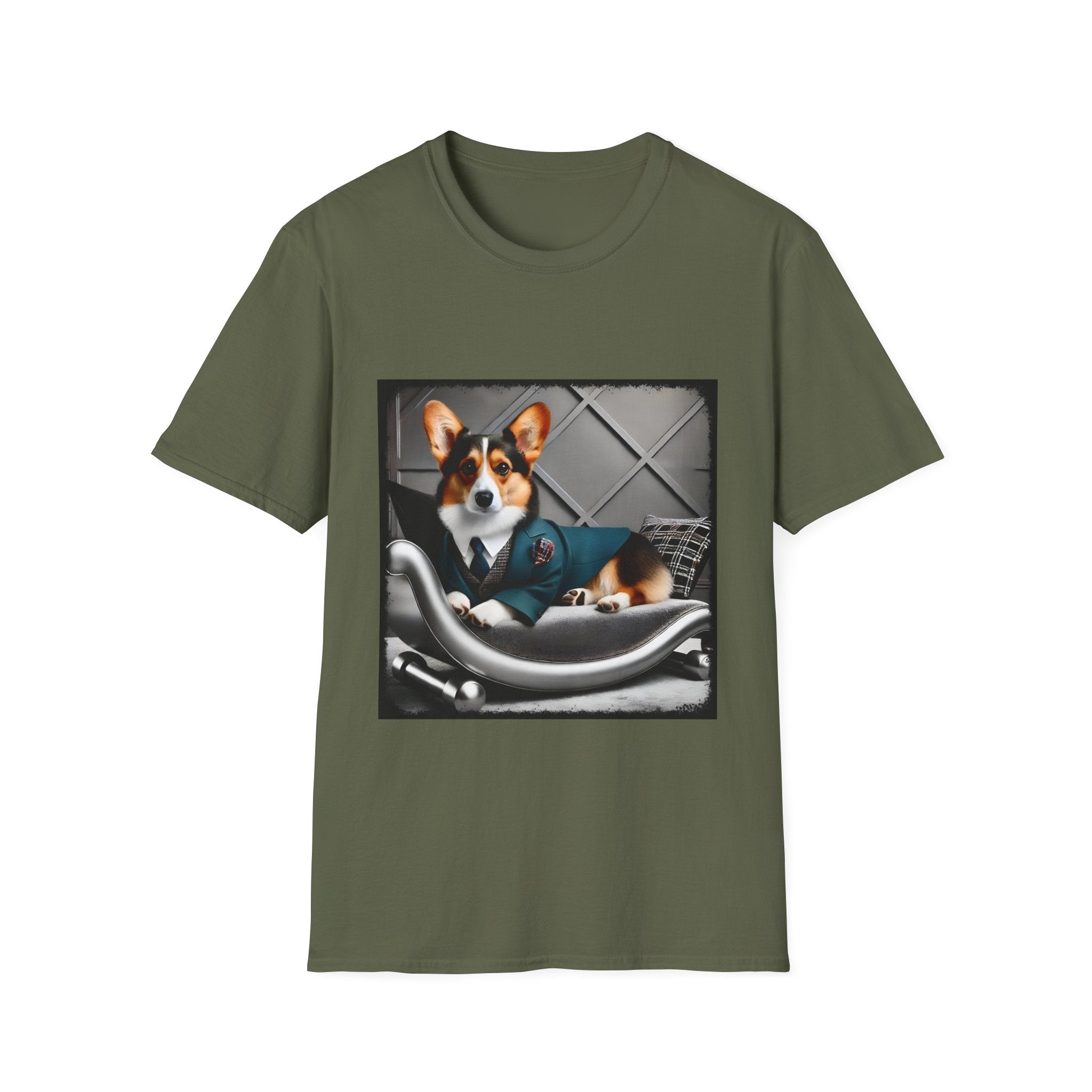 Pembroke Welsh Corgi Chic Chap | Unisex Dog T-Shirt
