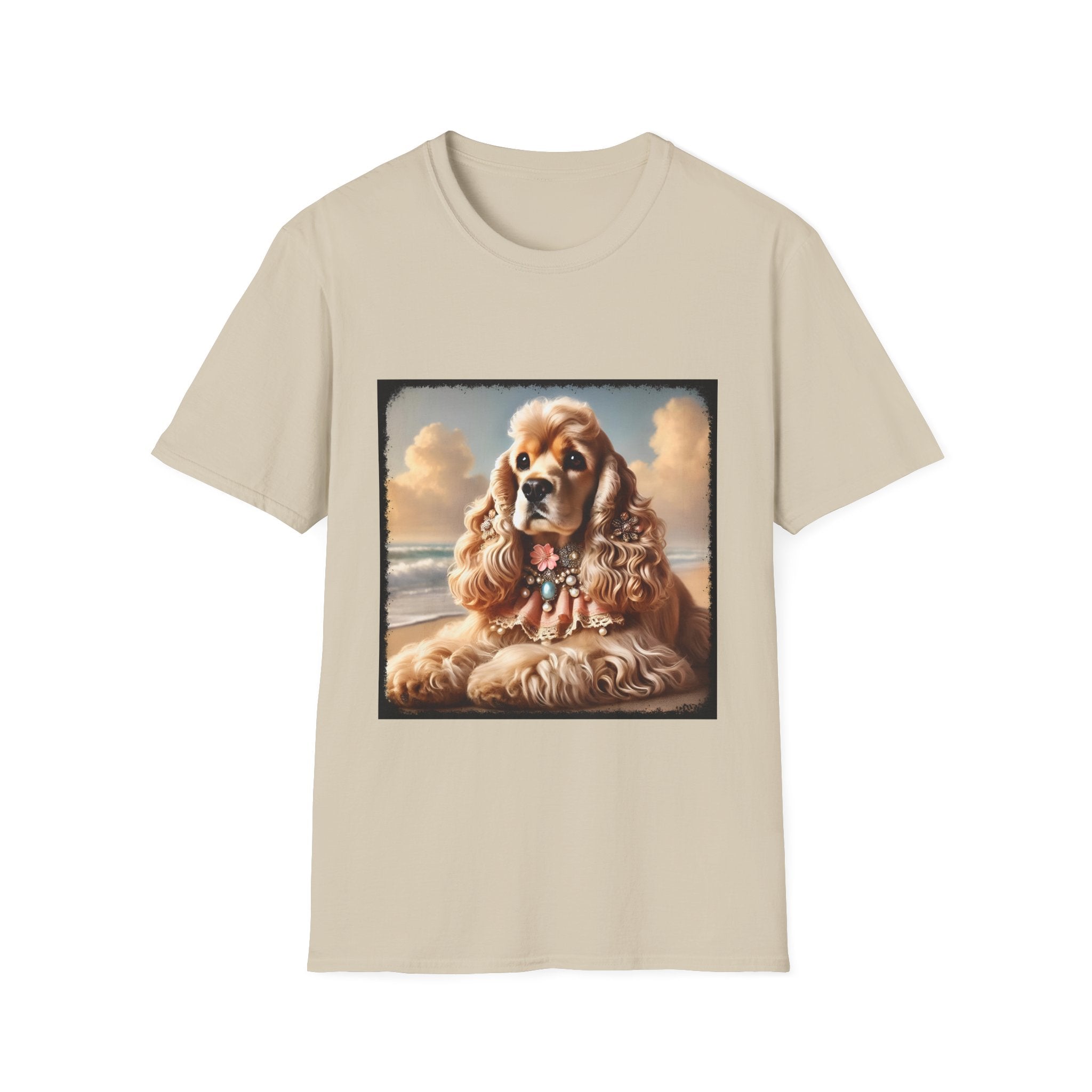 Unisex Cocker Spaniel T-Shirt with Artistic Dog Design