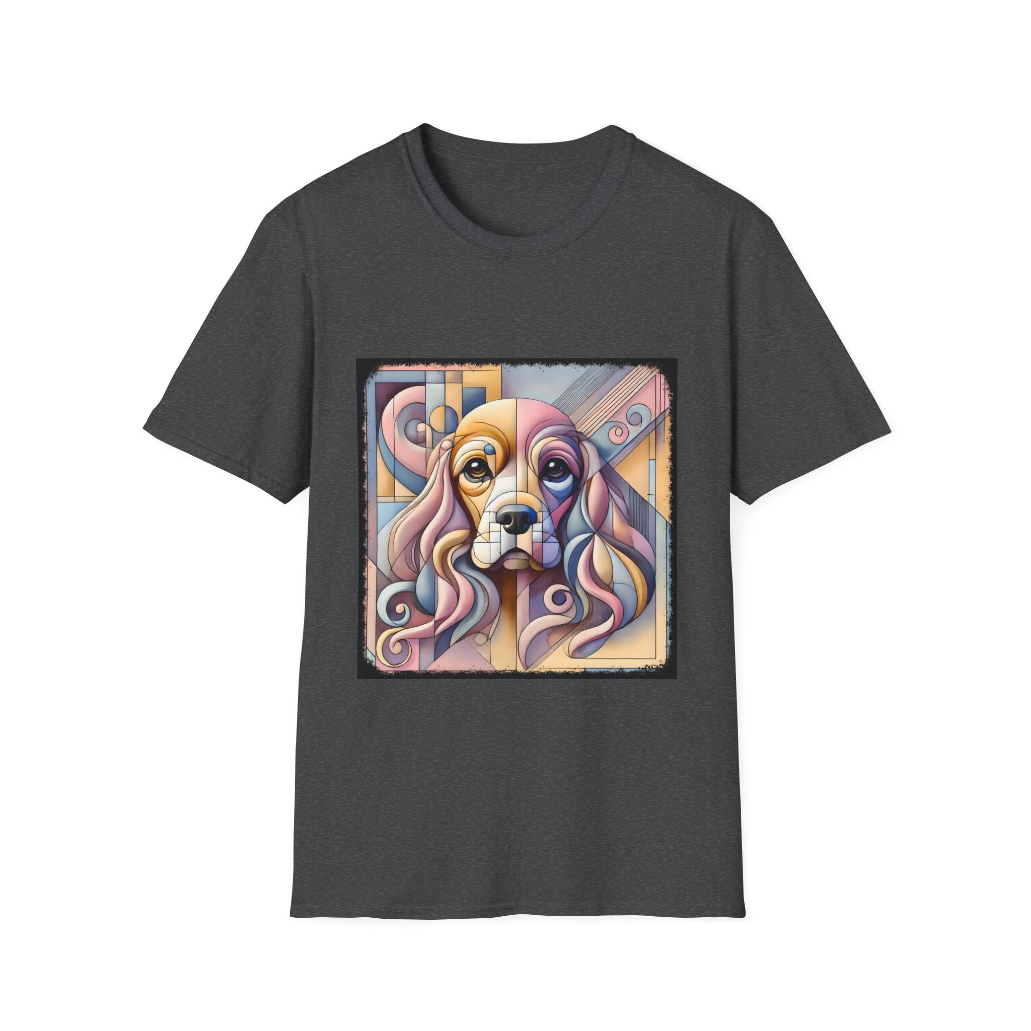 Cocker Spaniel Pastel Geometric | Unisex Dog T-Shirt