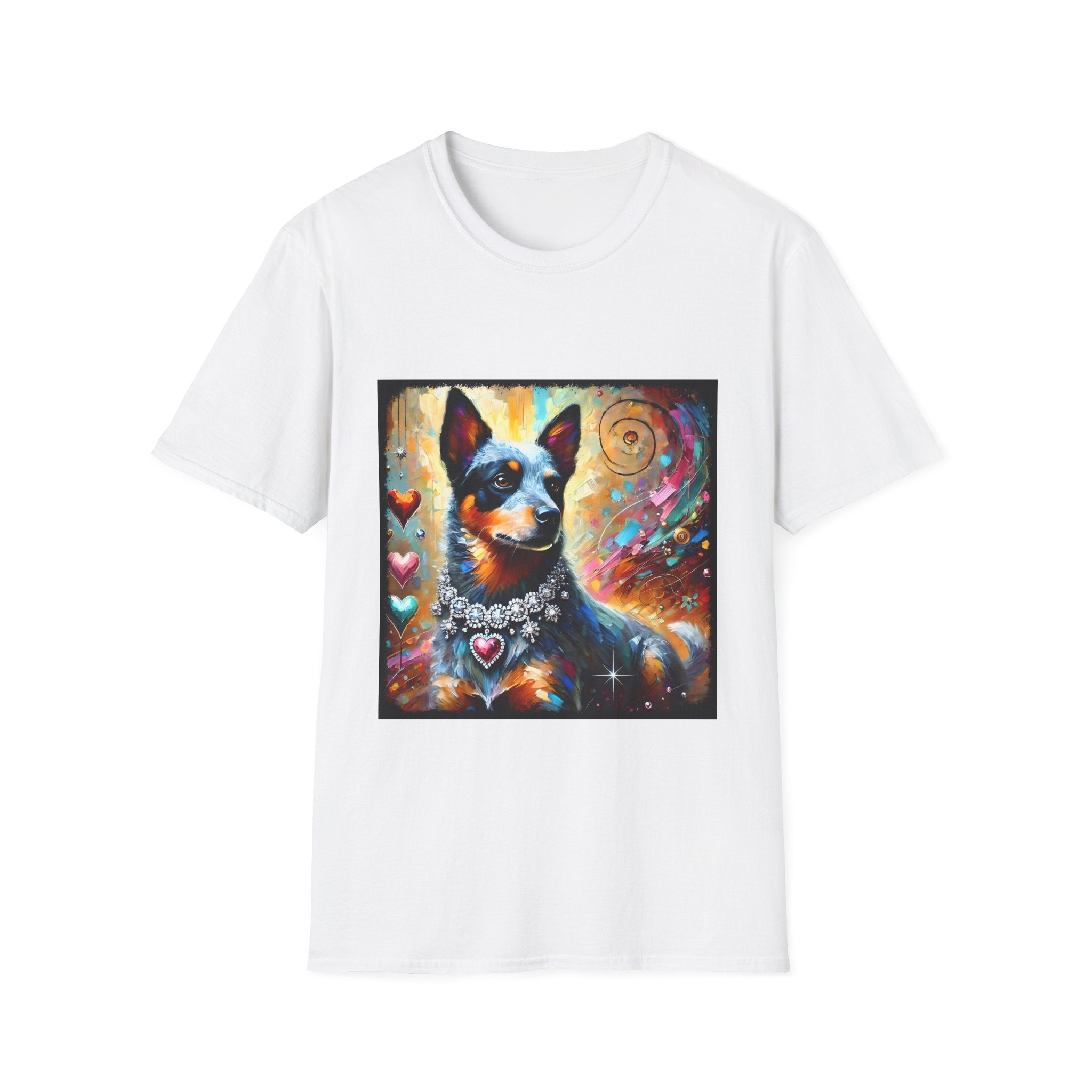 Australian Cattle Dog Diamond Heart Classic | Unisex Dog T-Shirt