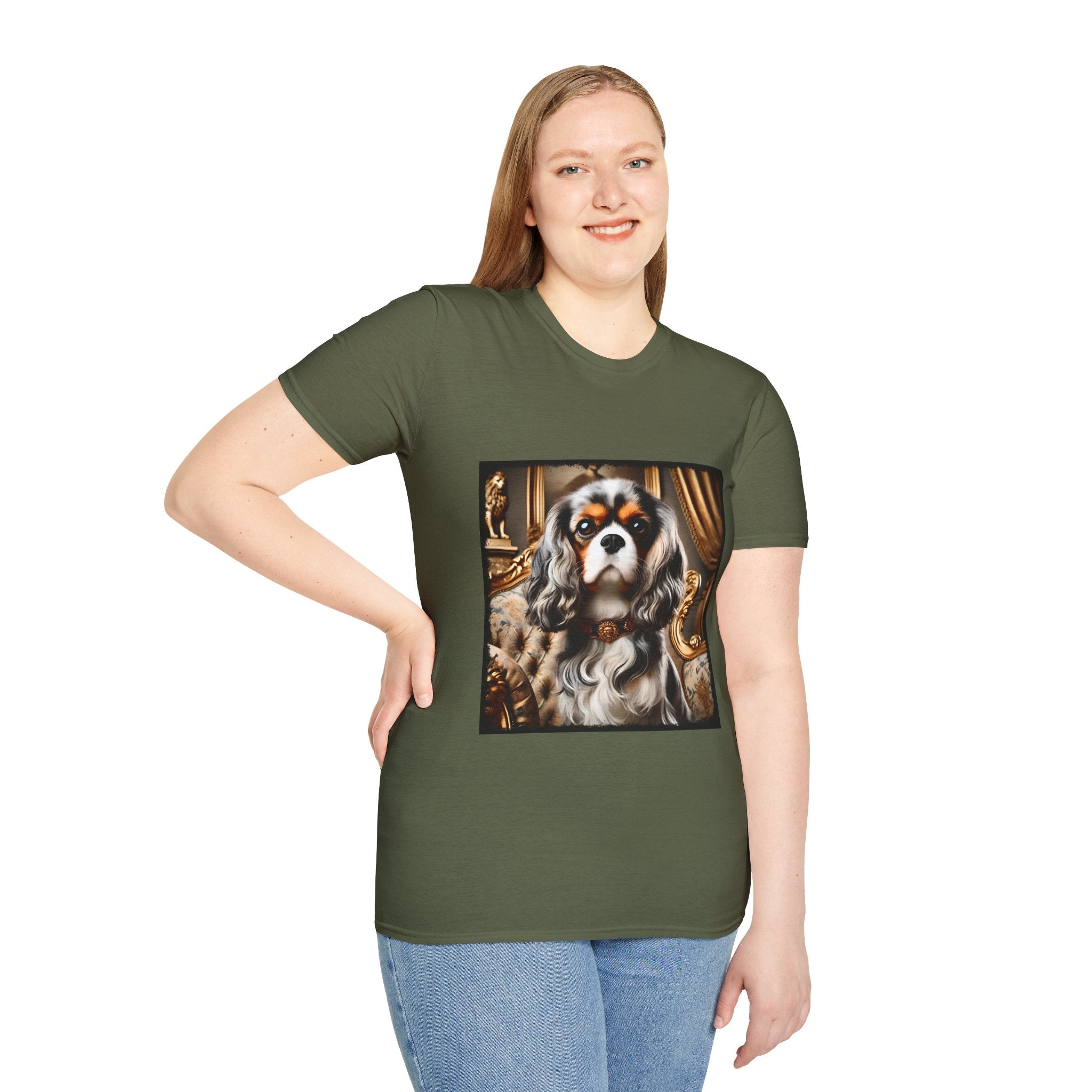 Cavalier King Charles Spaniel Gold Drip | Unisex Dog T-Shirt