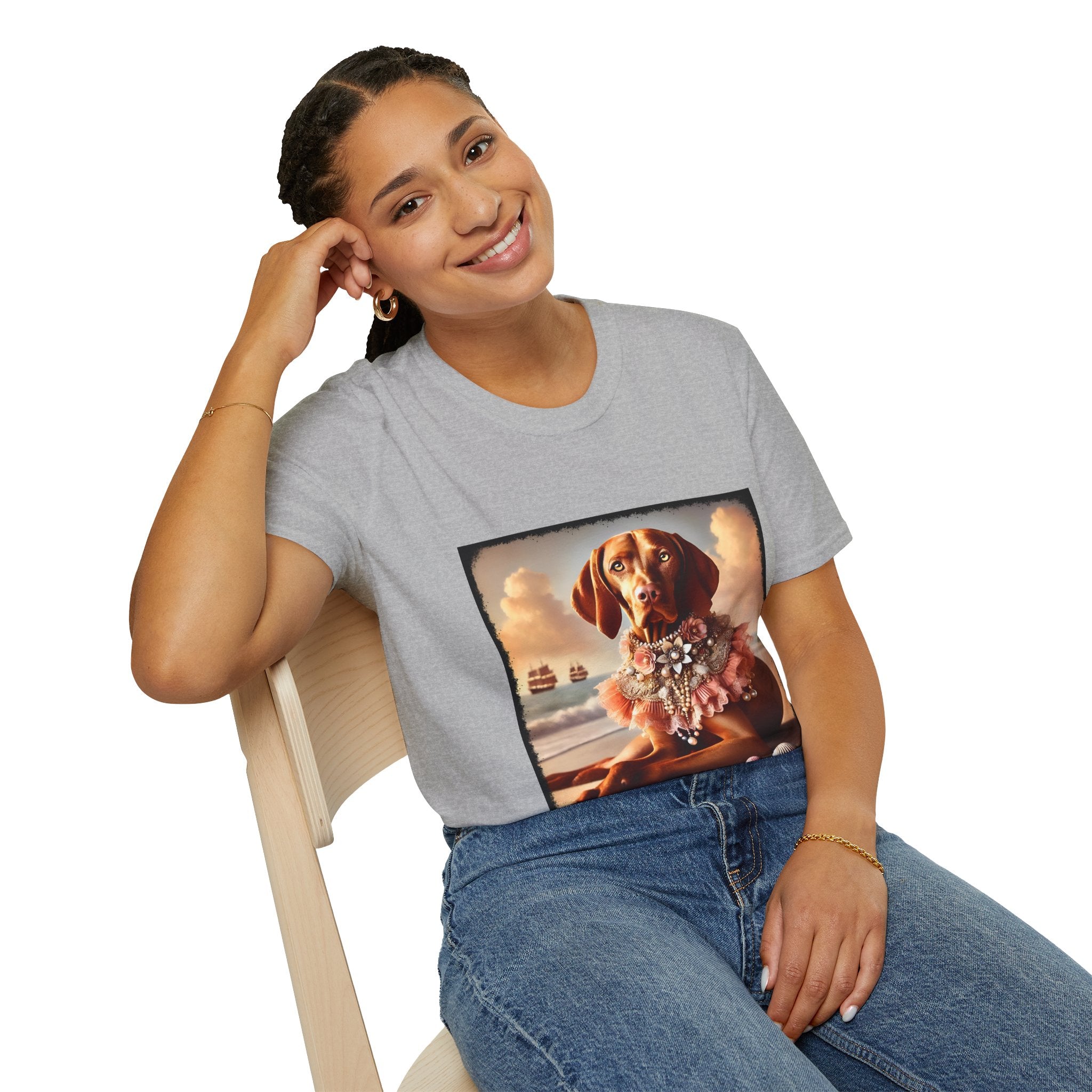 Vizsla Beach Beauty | Unisex Dog T-Shirt