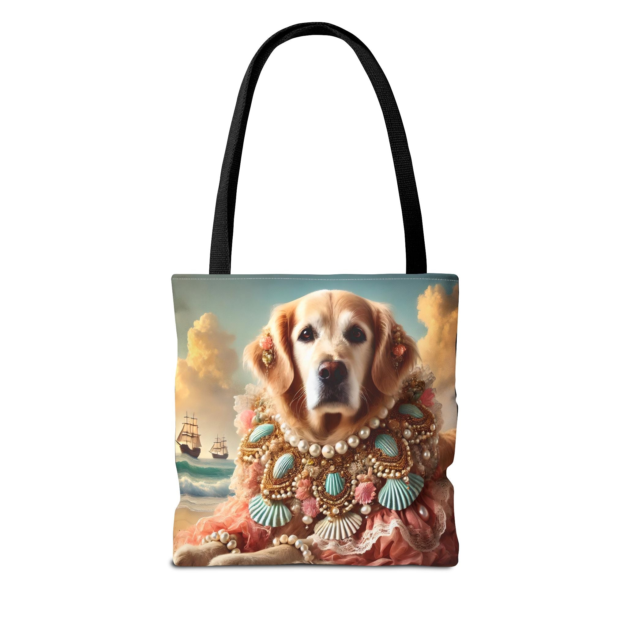 Golden Retriever Beach Beauty | Dog Themed Tote Bag