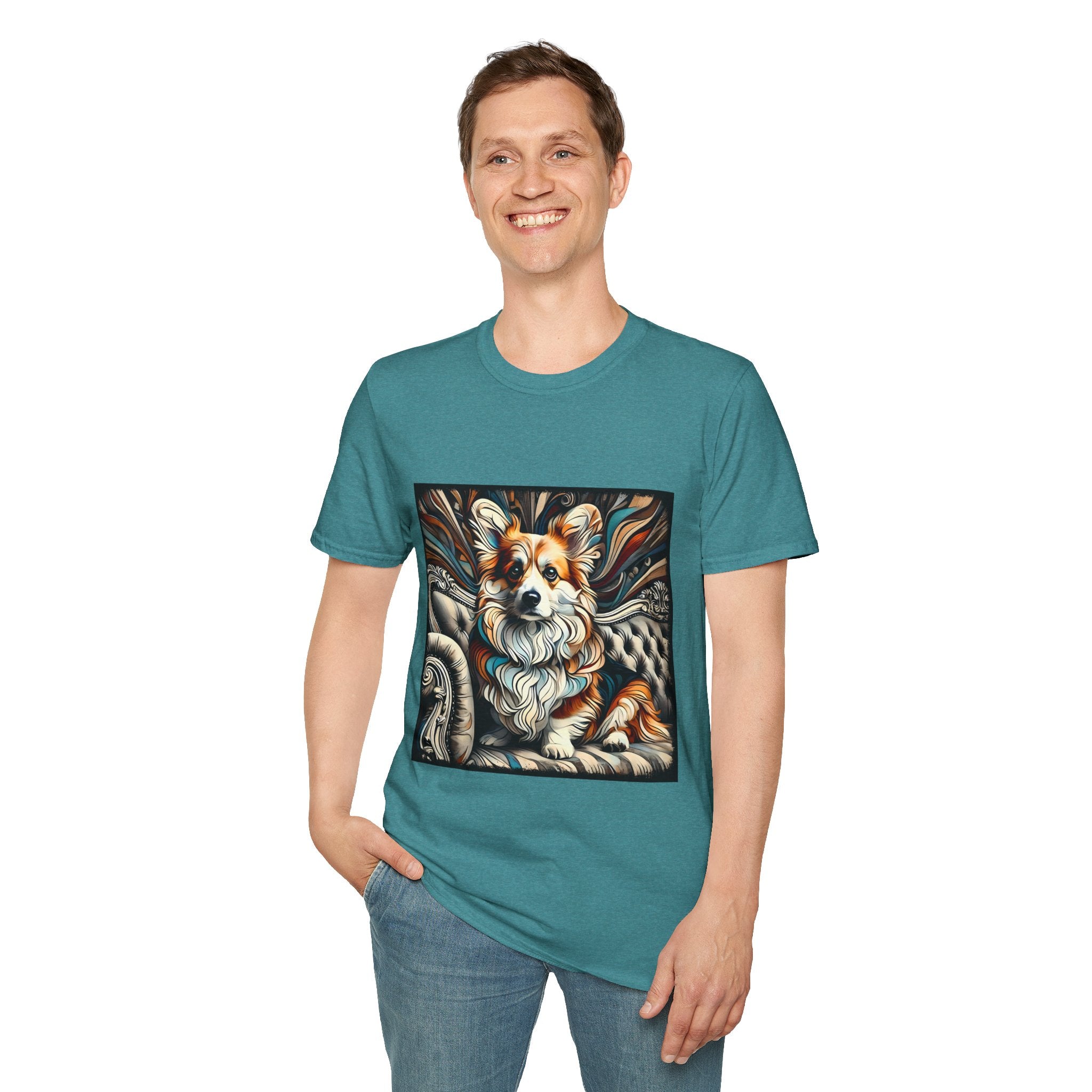 Pembroke Welsh Corgi Earthy Swirl | Unisex Dog T-Shirt